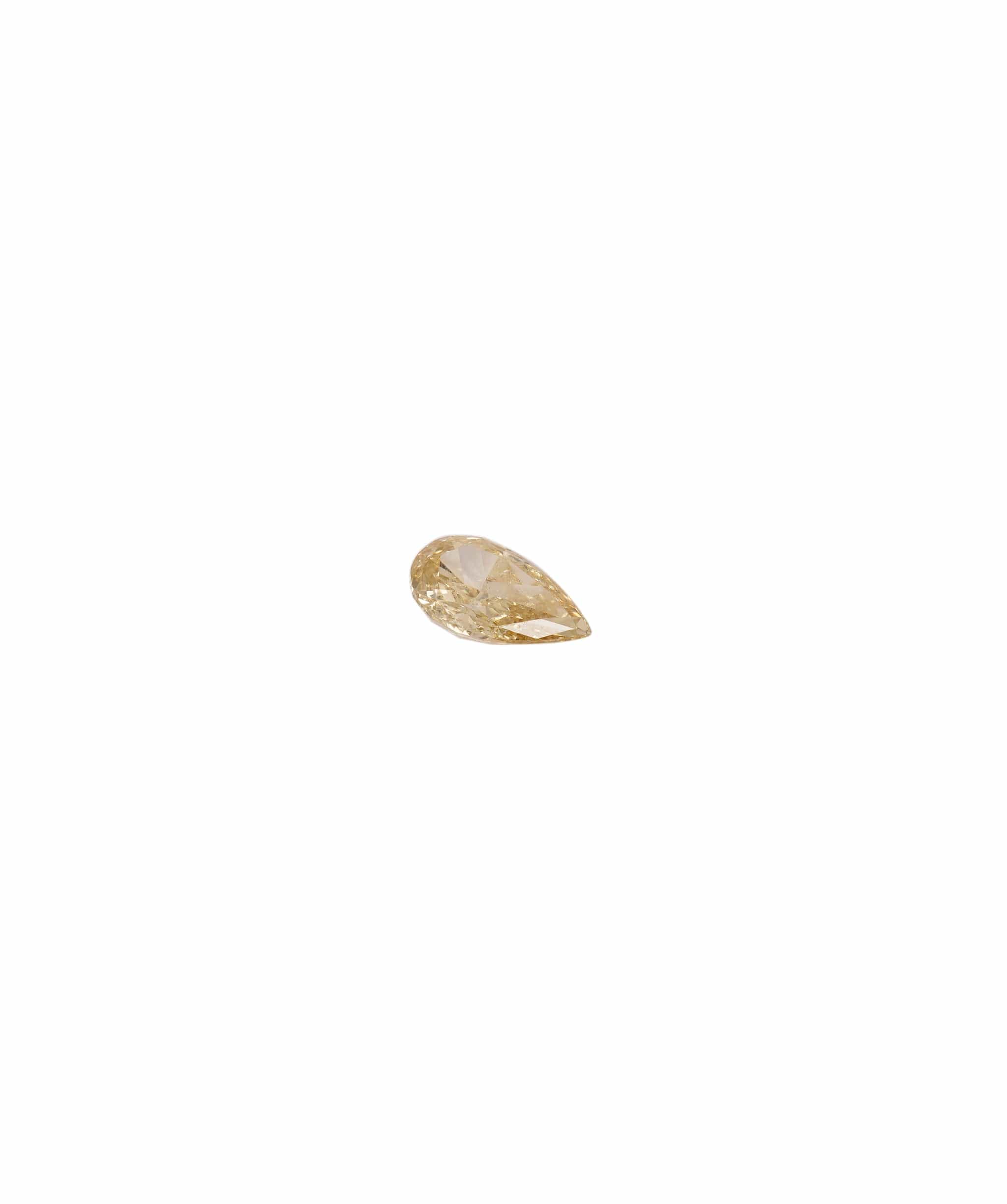 Luxury Promise Fancy Yellow 0.33crt Pear Diamond ANC1385