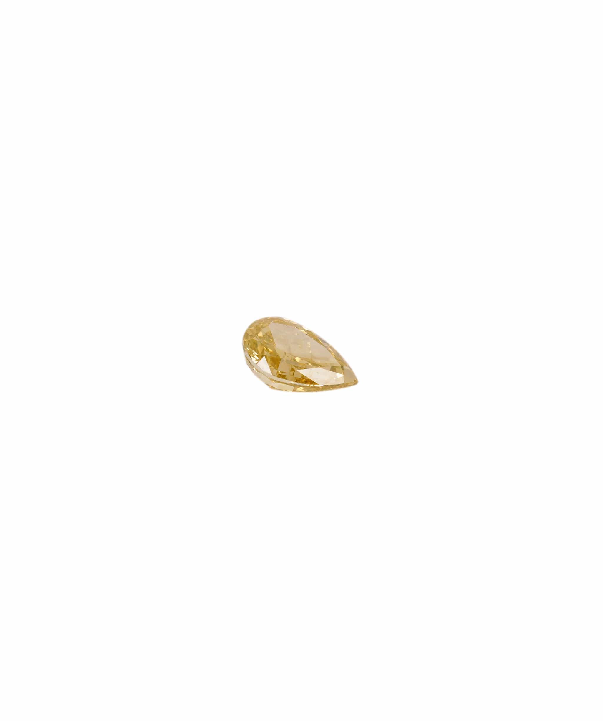 Luxury Promise Fancy Yellow 0.34crt Pear Diamond ANC1343