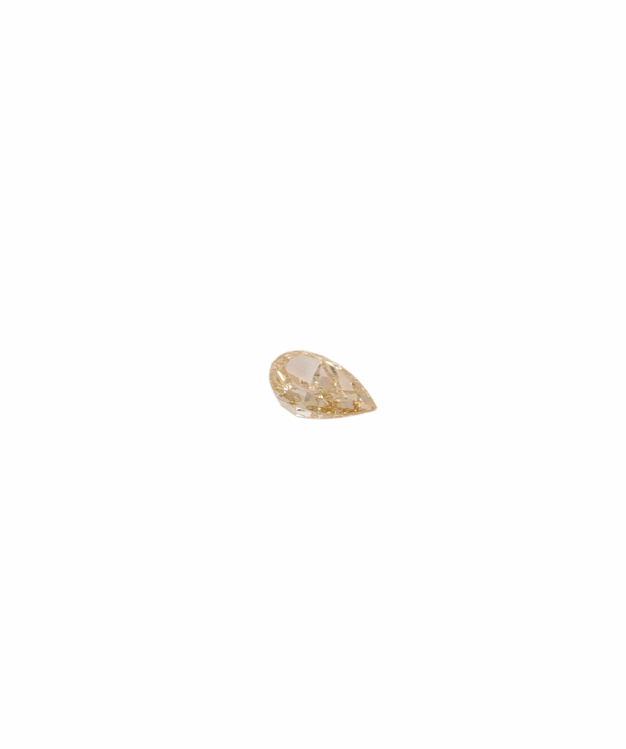 Luxury Promise Fancy Yellow 0.42crt Pear Diamond ANC1345