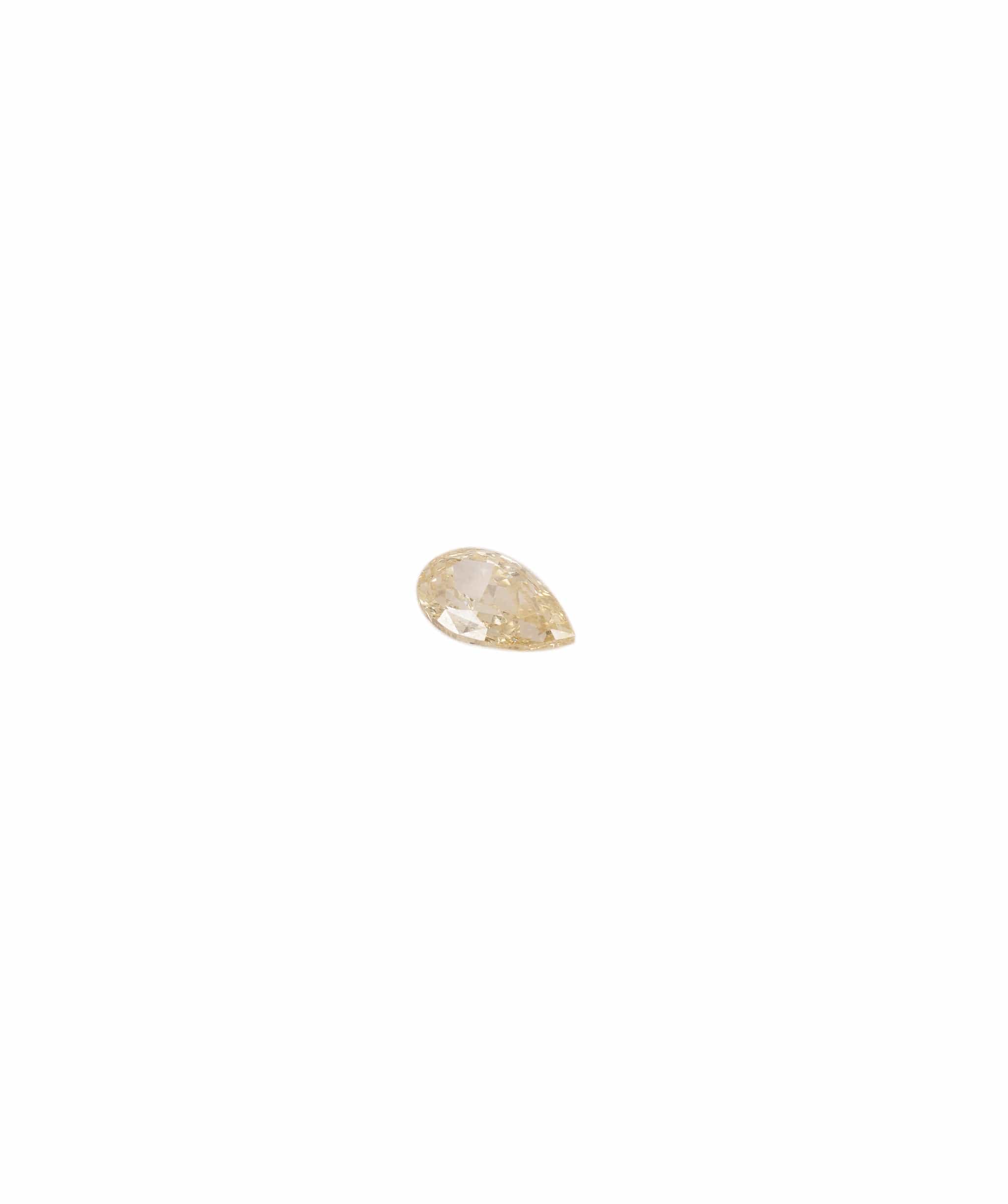 Luxury Promise Fancy Yellow 0.42crt Pear Diamond ANC1364