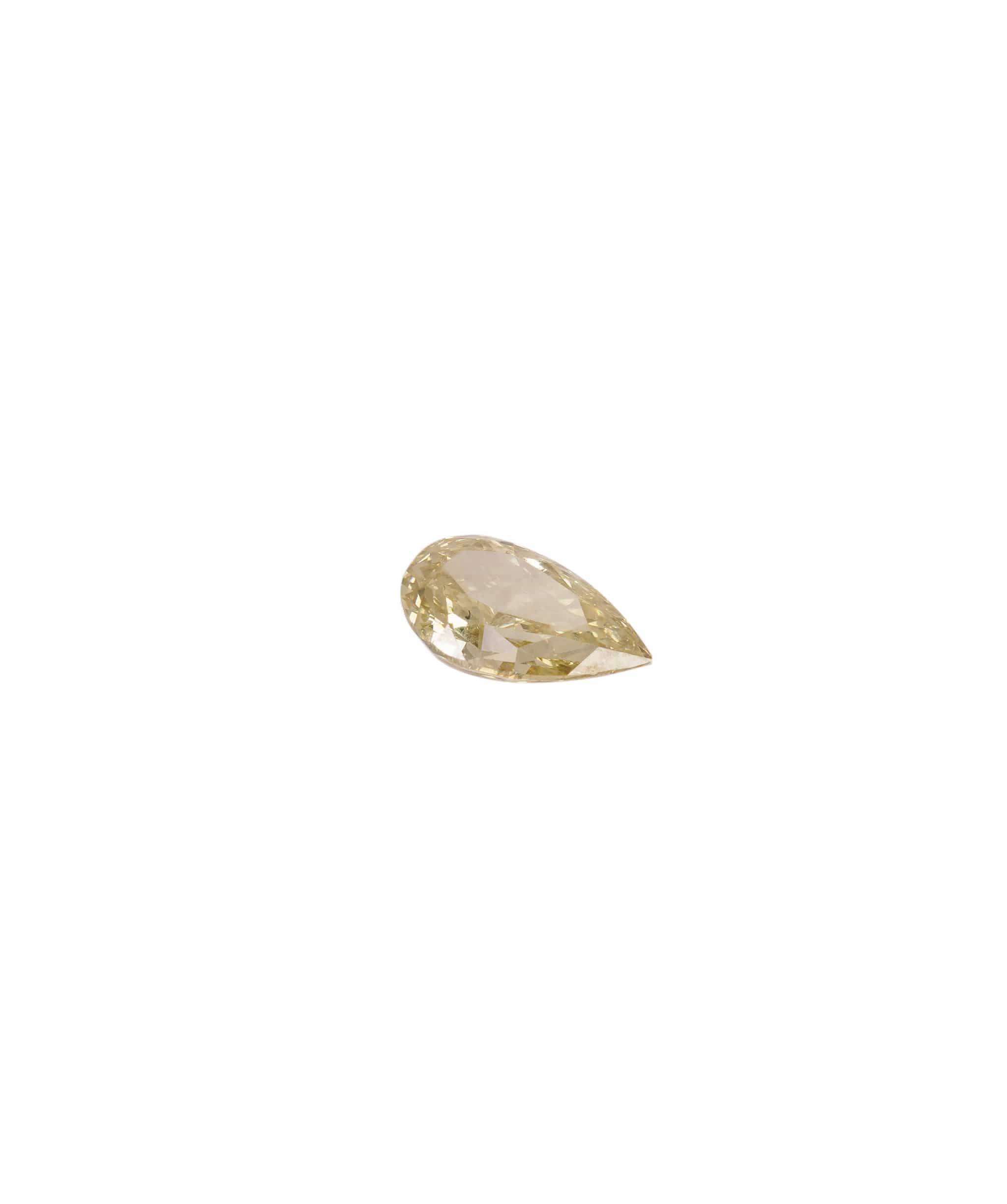Luxury Promise Fancy Yellow 0.4crt Pear Diamond ANC1377