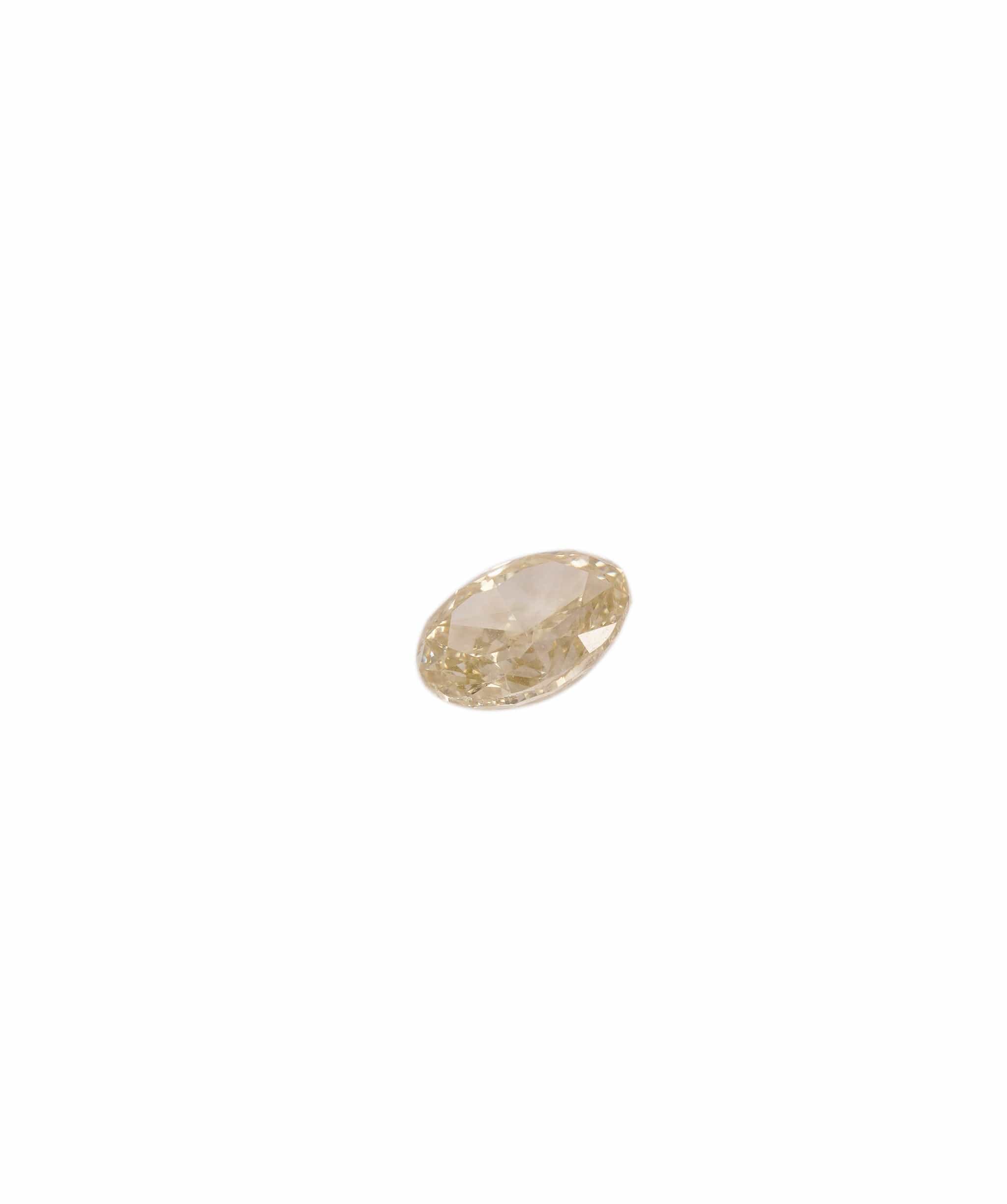 Luxury Promise Fancy Yellow 0.7crt Oval Diamond ANC1309