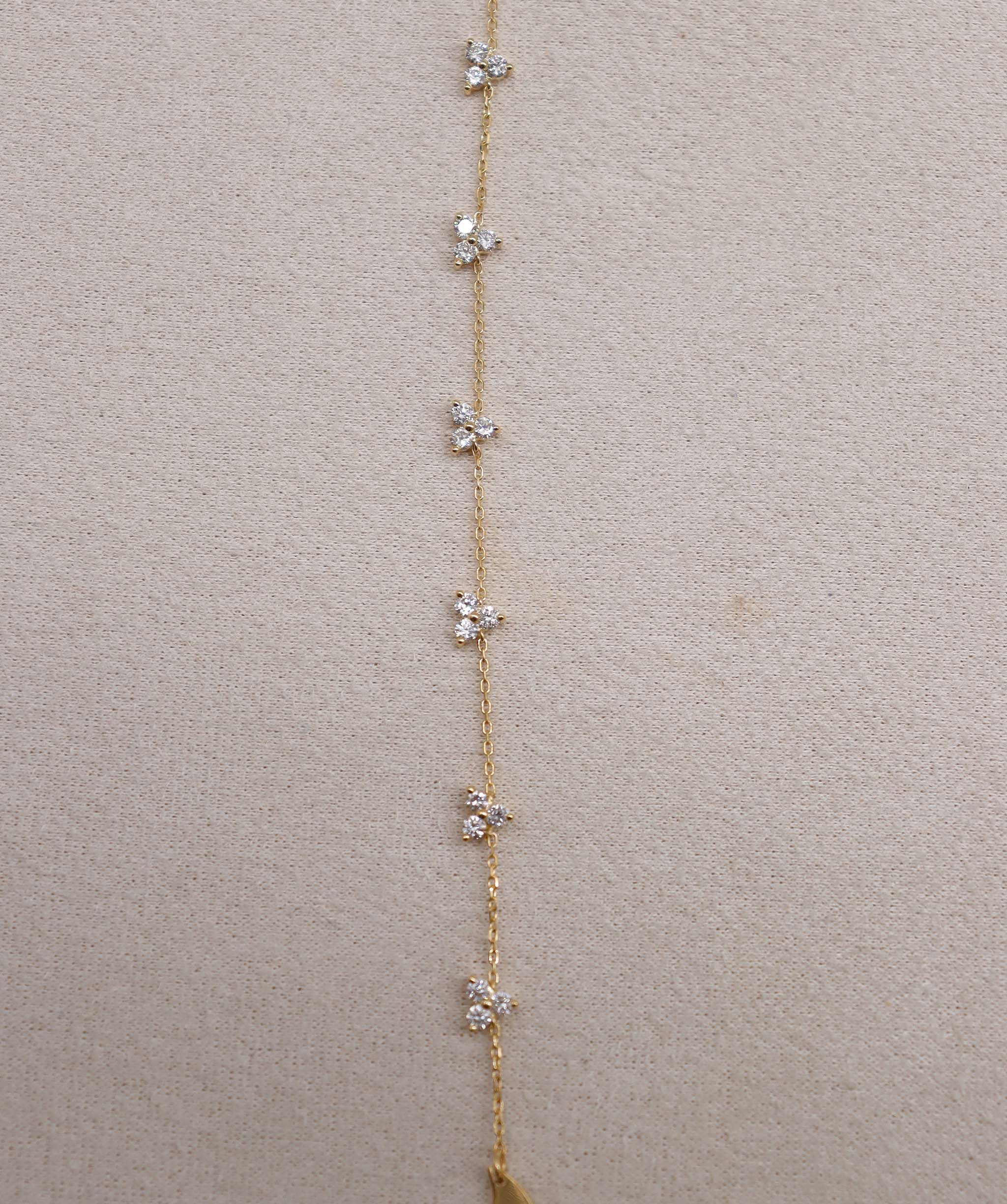 Luxury Promise Floral Chain Bracelet Constelation Britney 18k Gold ASC6880