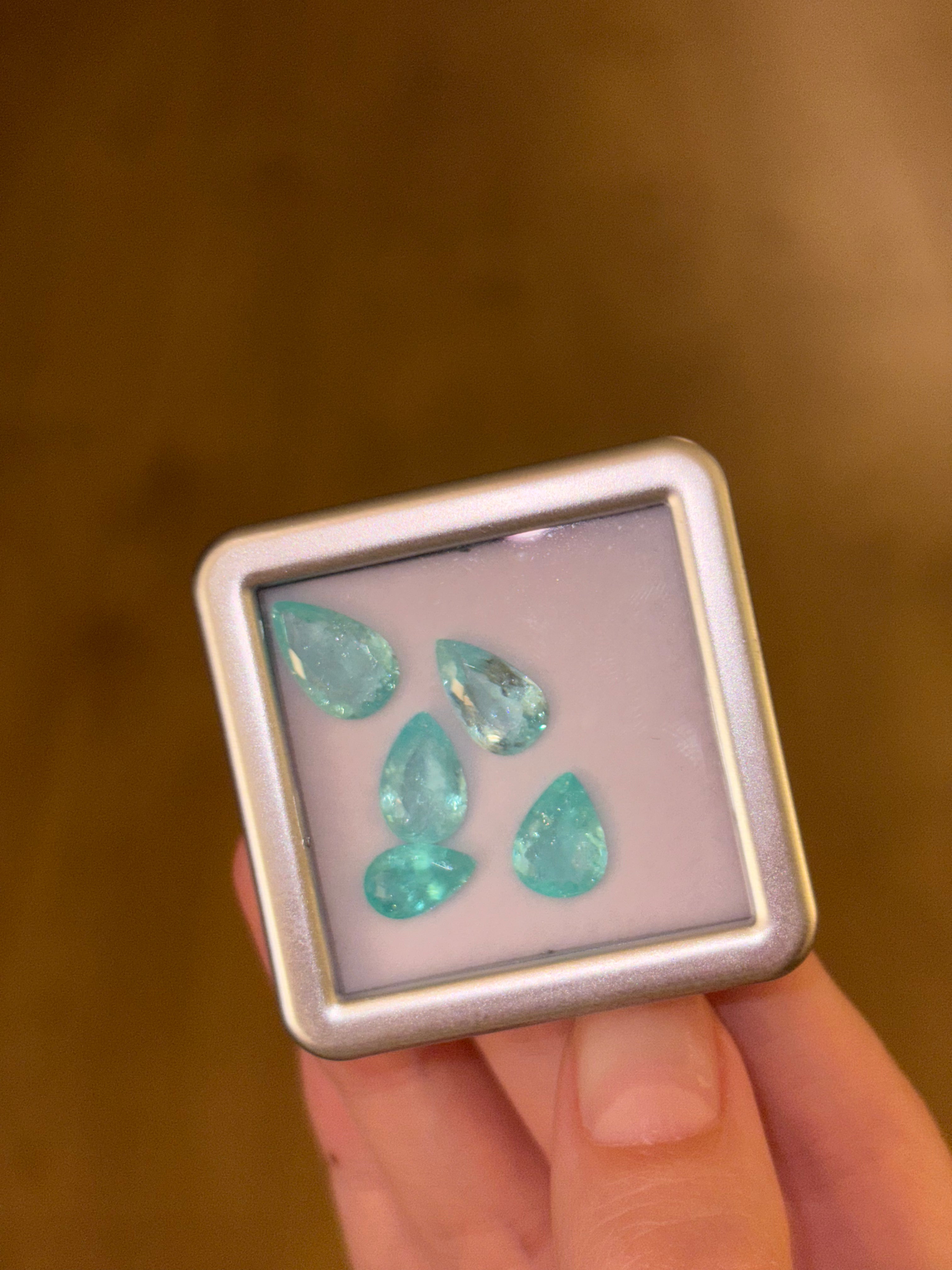 Luxury Promise FOR KAYTI - Paraiba Pears Lot for Kayti (5pcs) DXBCD0378