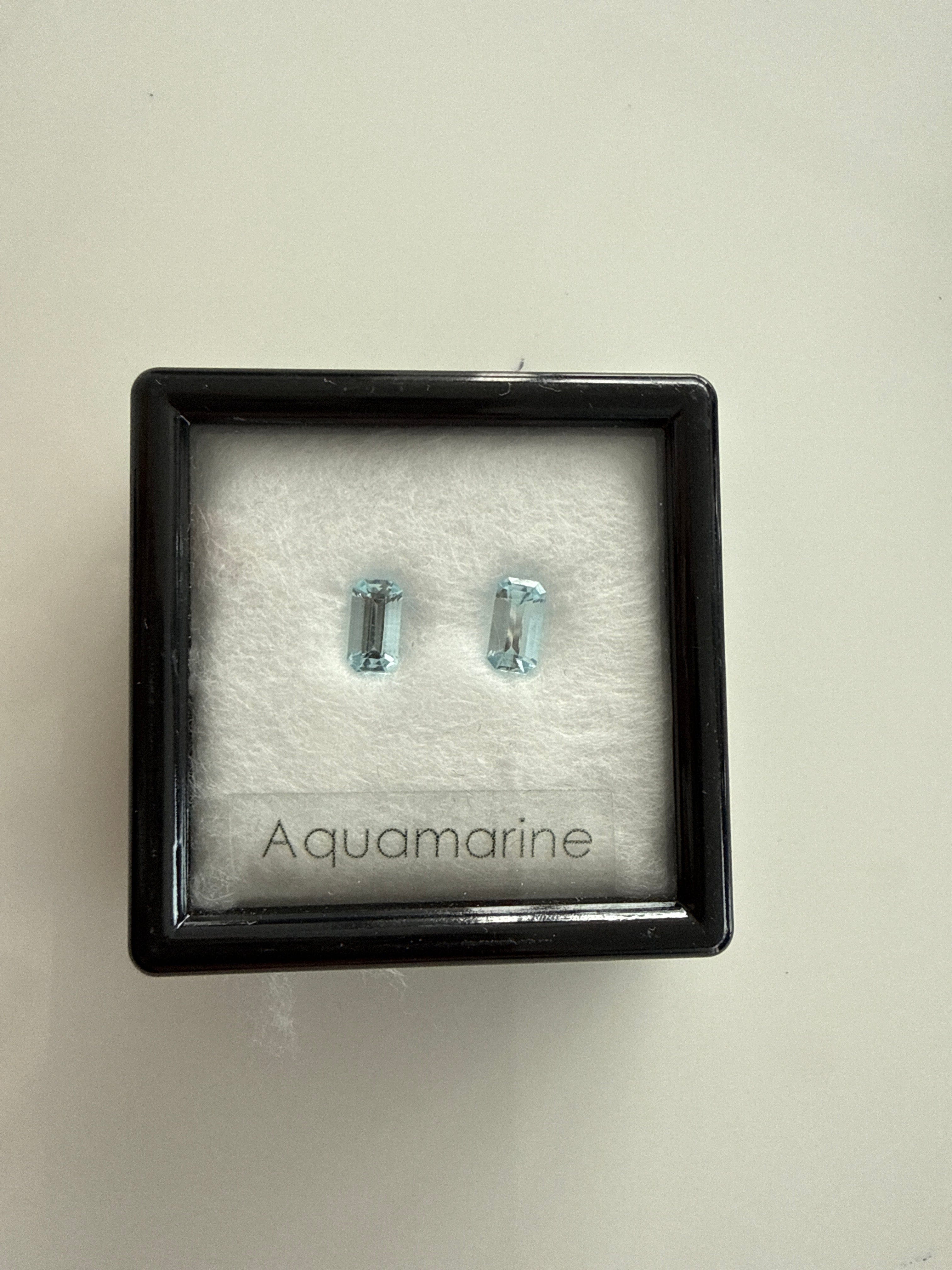 Luxury Promise G00658 Aquamarine 0.90ct Cushion Pair DXBCD0789