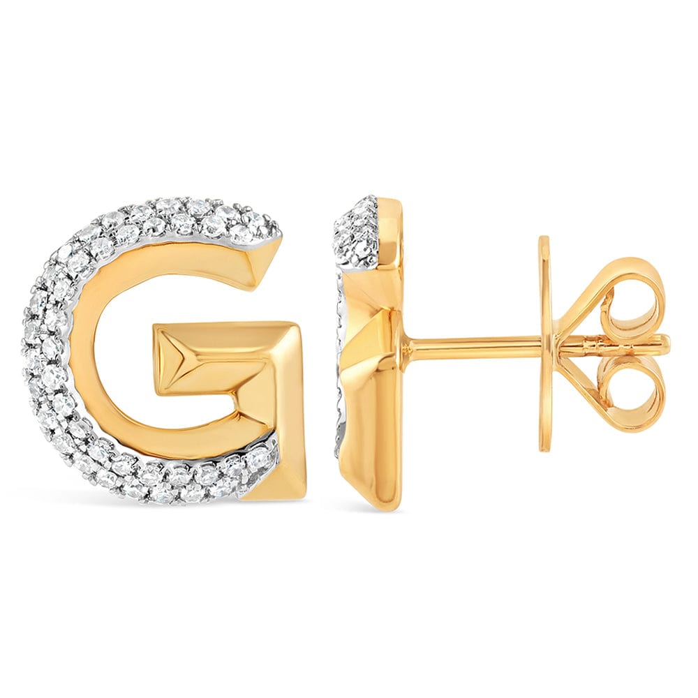 Luxury Promise Gold alphabet stud RDE00047-G RDE00047-G