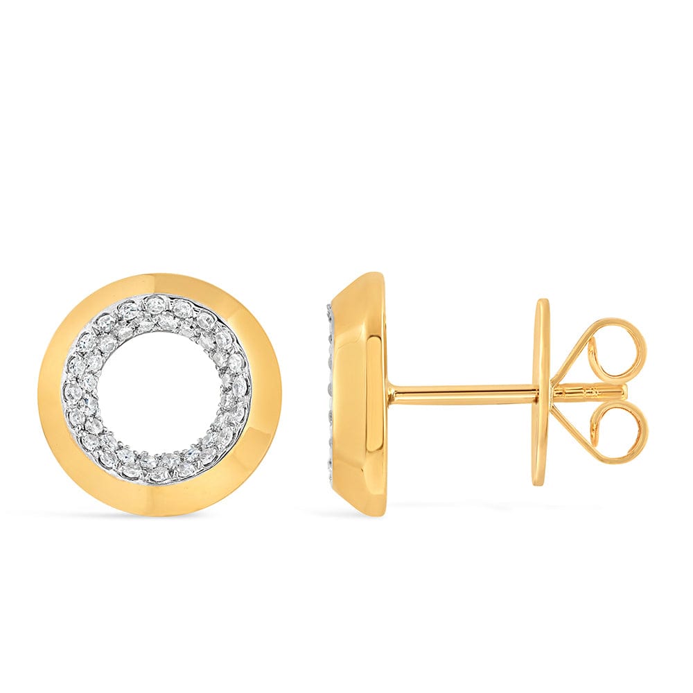 Luxury Promise Gold alphabet stud RDE00047-O RDE00047-O