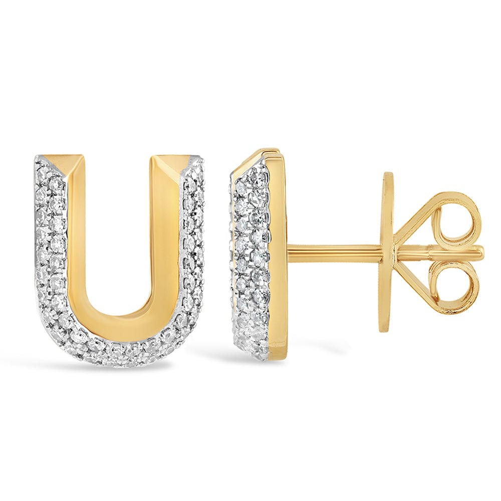 Luxury Promise Gold alphabet stud RDE00047-U RDE00047-U