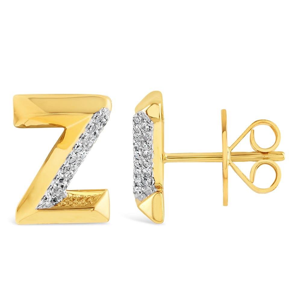 Luxury Promise Gold alphabet stud RDE00047-Z RDE00047-Z