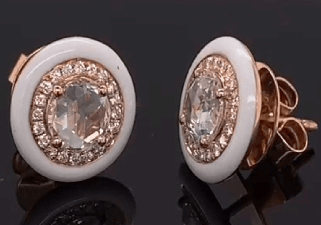 Luxury Promise Gold and Diamond Earring 4.74g (Gold: 4.508g, Dia: 1.16ct) ER-J11K
