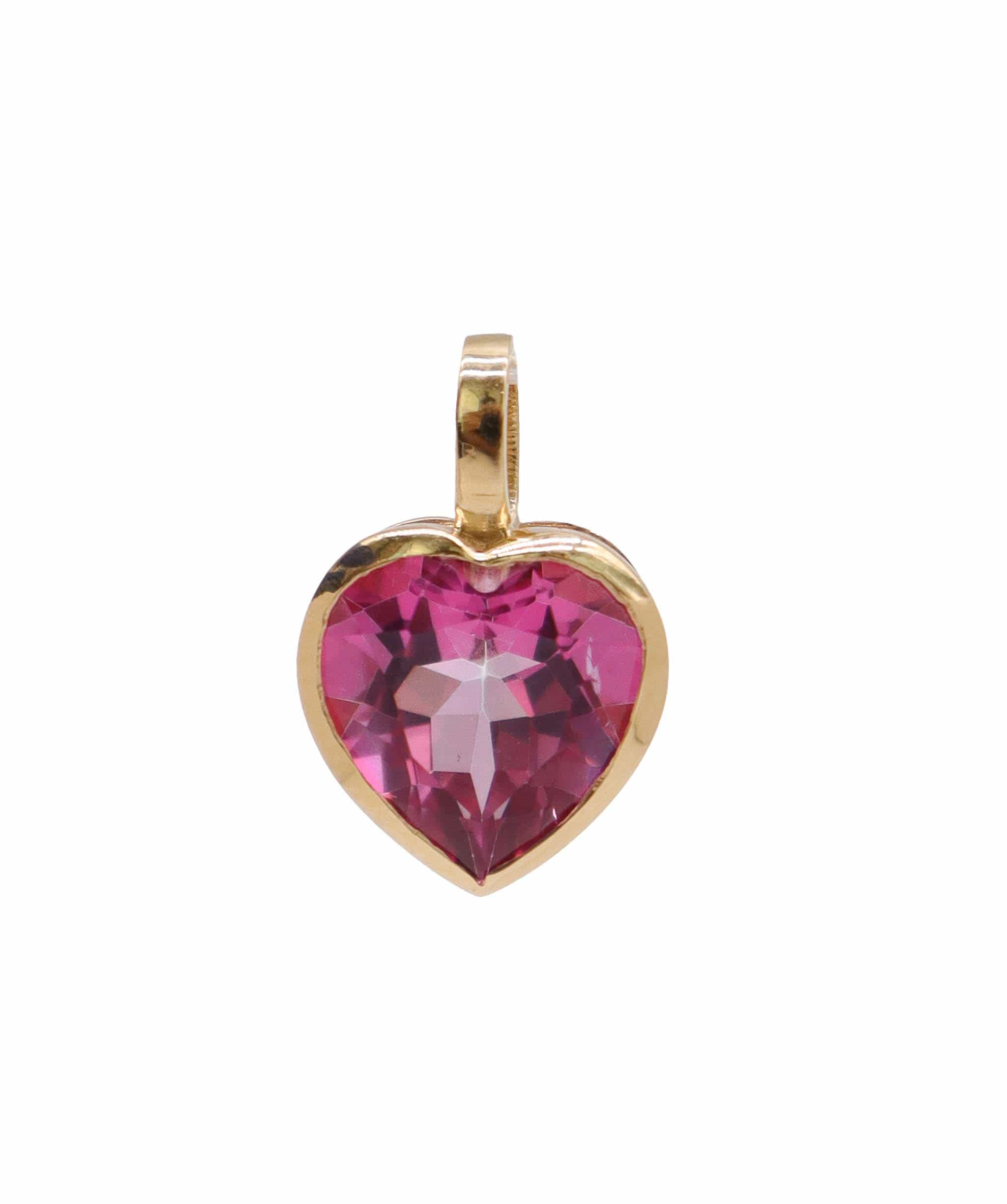 Luxury Promise Heart Topaz Pendant DXBS6644