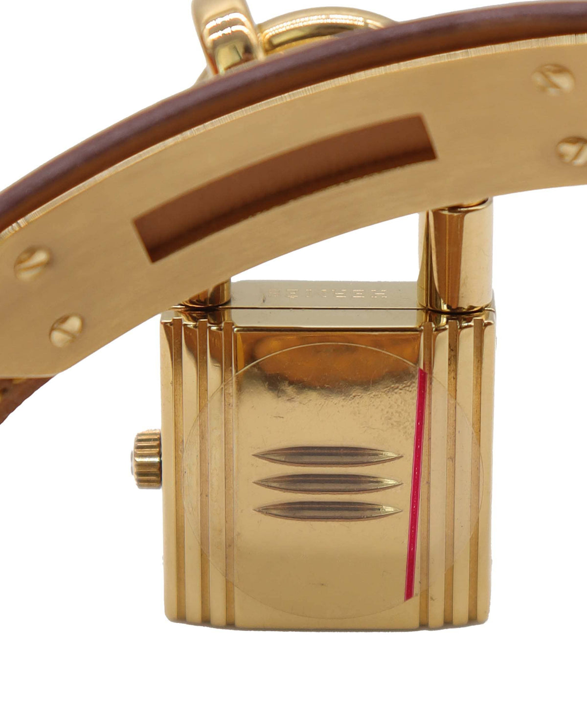 Luxury Promise HERMES Kelly Watch Vintage Women's Watch White Yellow Quartz Watch with Padlock Kelly Watch Hermes DXBS6583