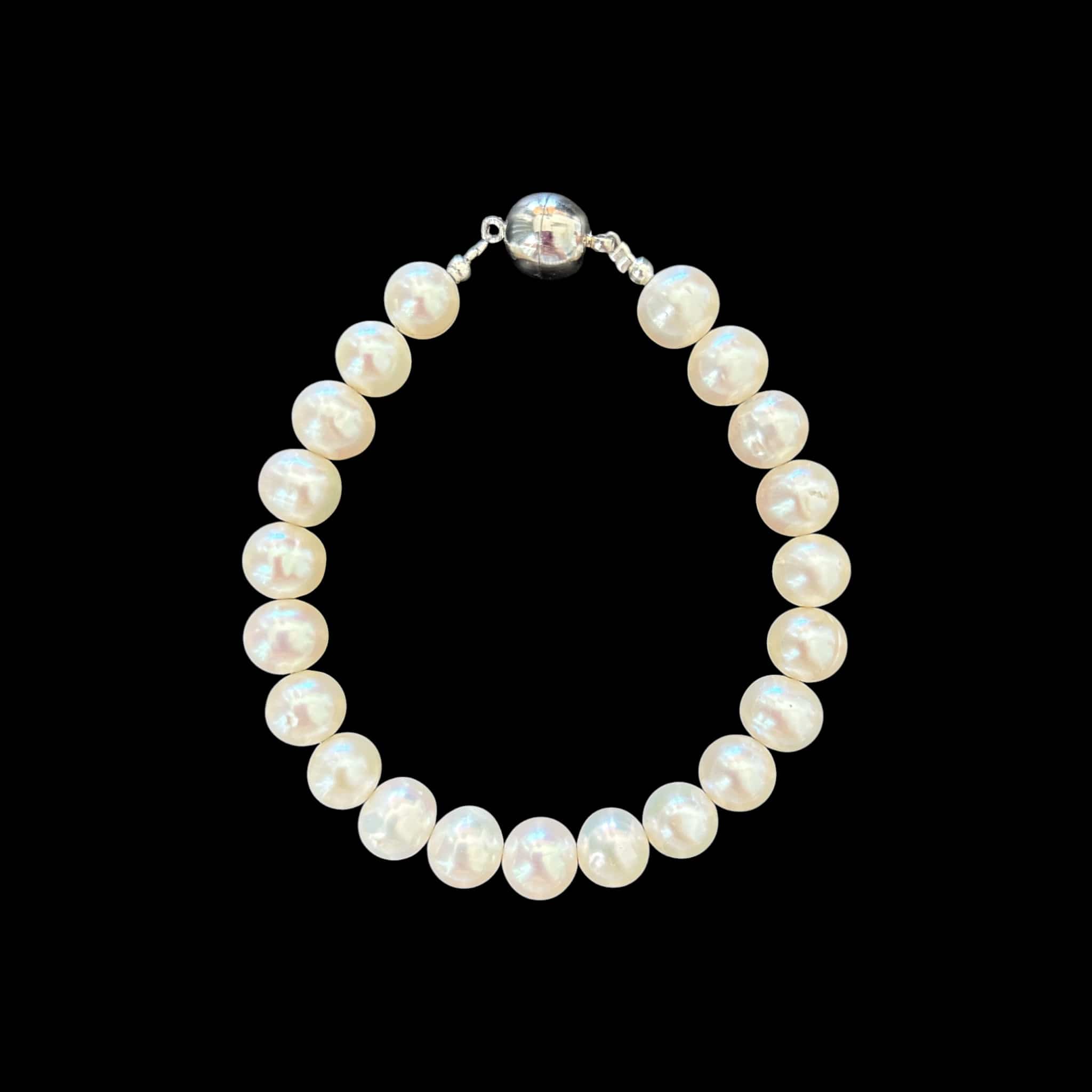 Luxury Promise Interchangeable: Pearls + Silver Magnetic Lock DXBCS5342