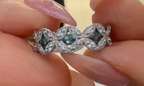 Luxury Promise K18WG Alexandrite Ring 0.63 D0.22 5.2g GRJ J10067QBTY