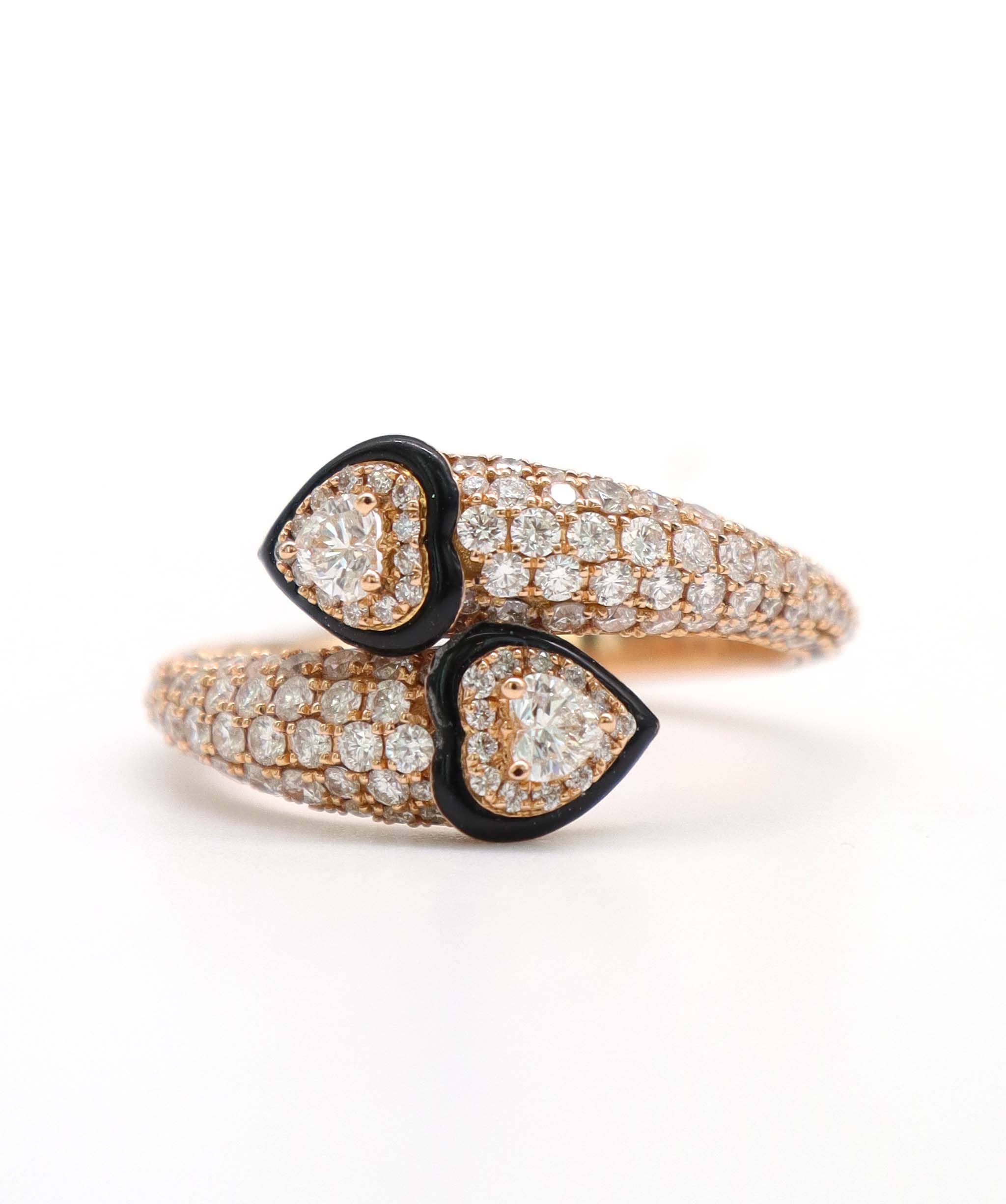 Luxury Promise KAMYEN 1.45CT HEART AND ROUND DIAMOND RING Ring R-AA29K