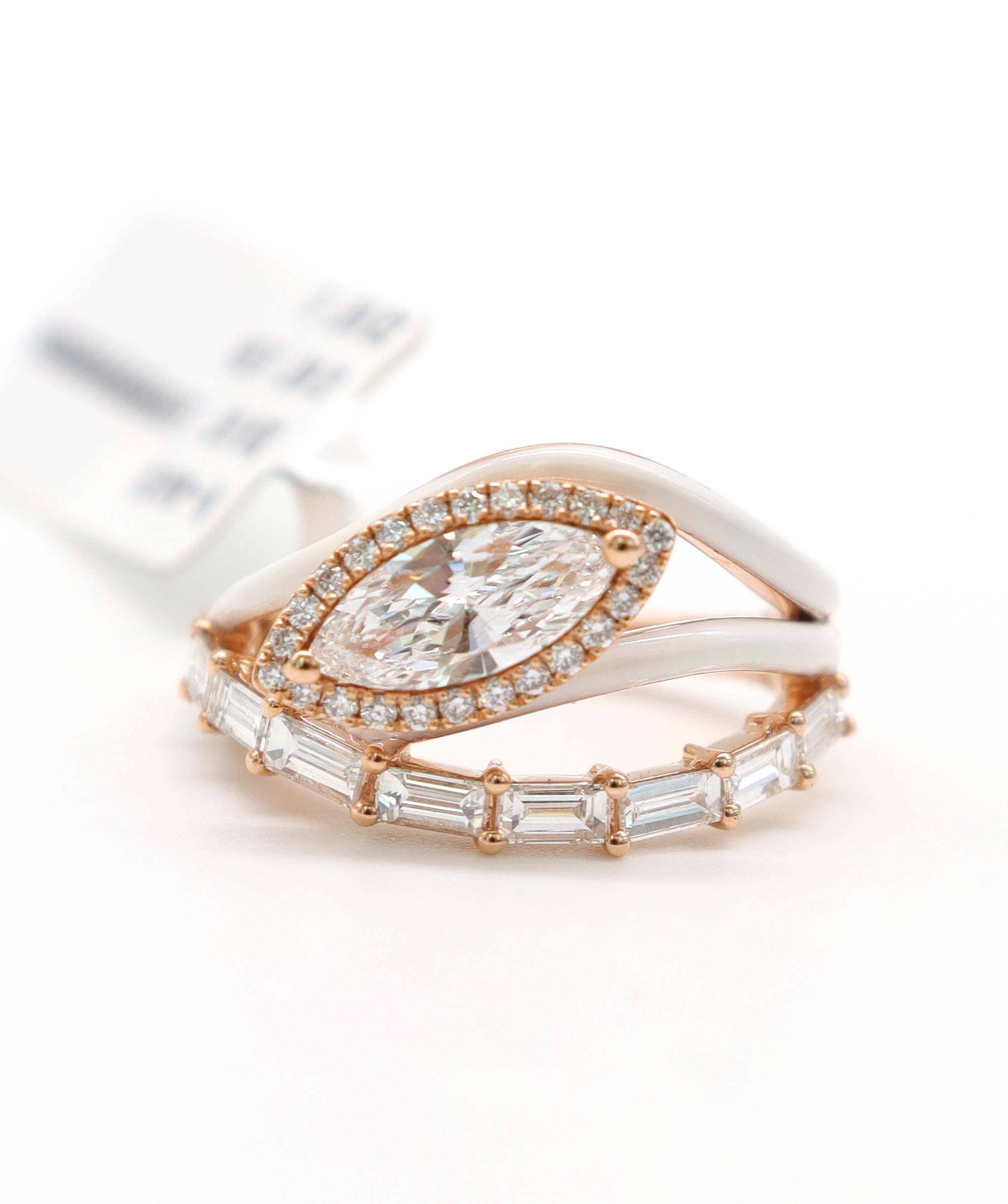 Luxury Promise KAMYEN 1.57CT MQ, BUG AND ROUND DIAMOND RING Ring R-AA47K