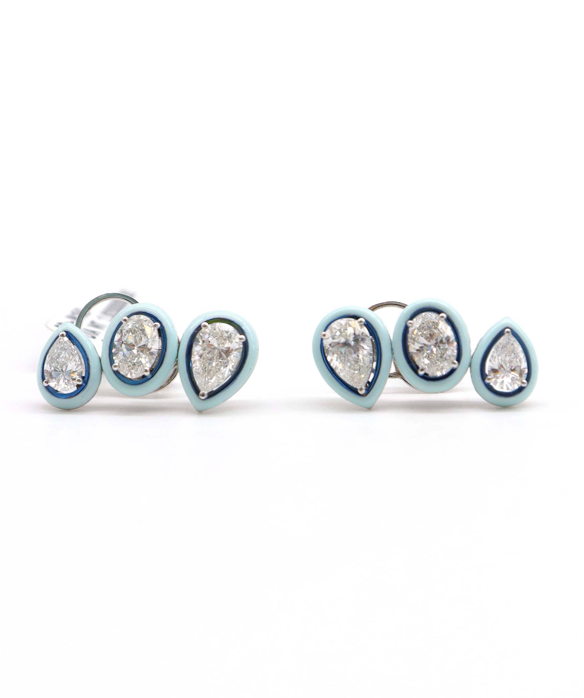 Luxury Promise KAMYEN 2.82CT SATURN EARRINGS Earring ER-M15G