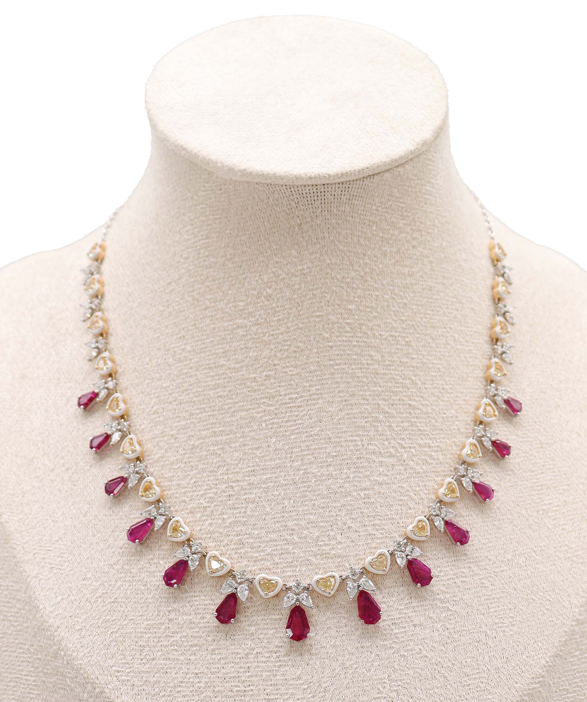 Luxury Promise KAMYEN 5.82CT RIBBON CHOKER Pendant P-G21K