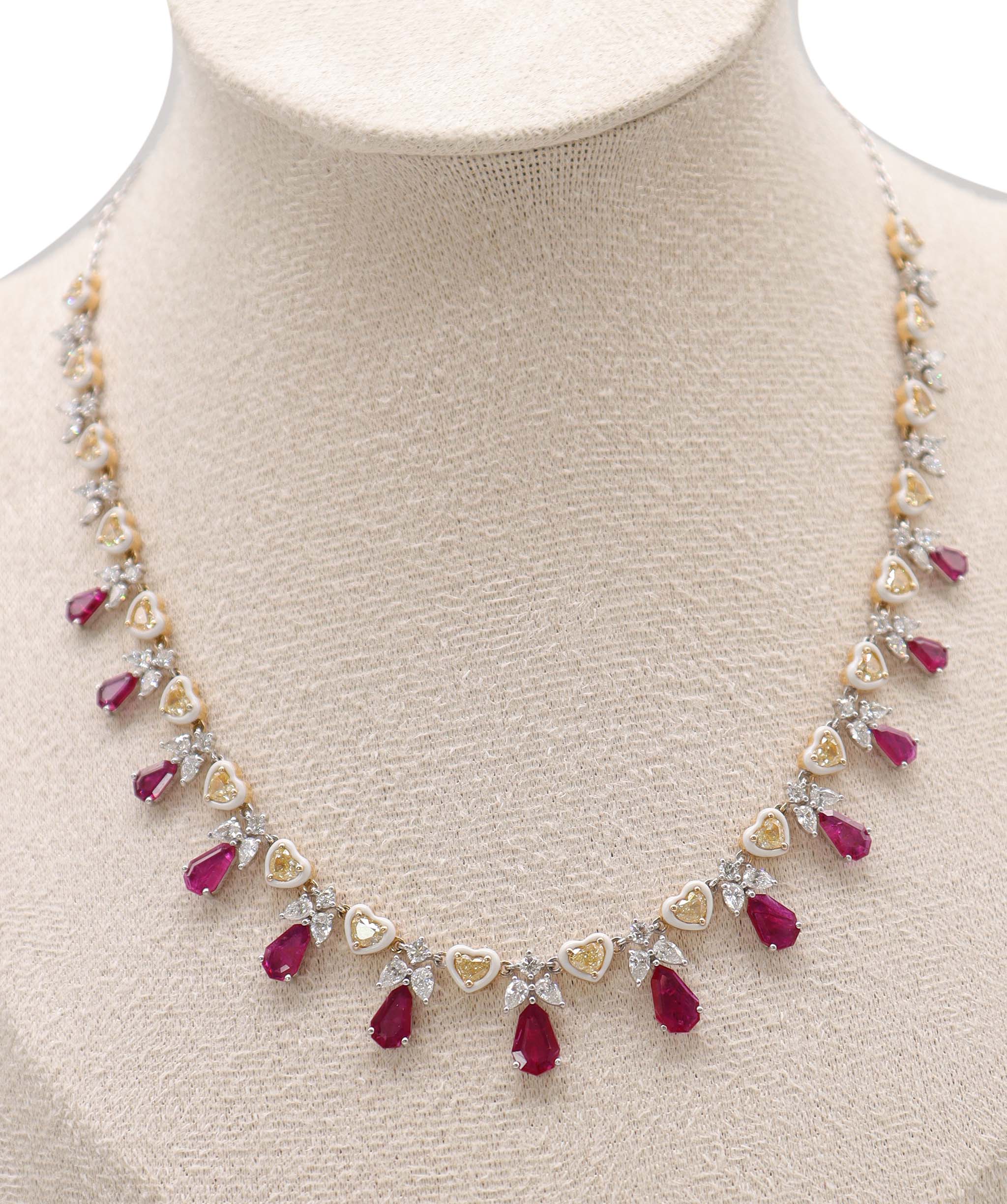 Luxury Promise KAMYEN 5.82CT RIBBON CHOKER Pendant P-G21K