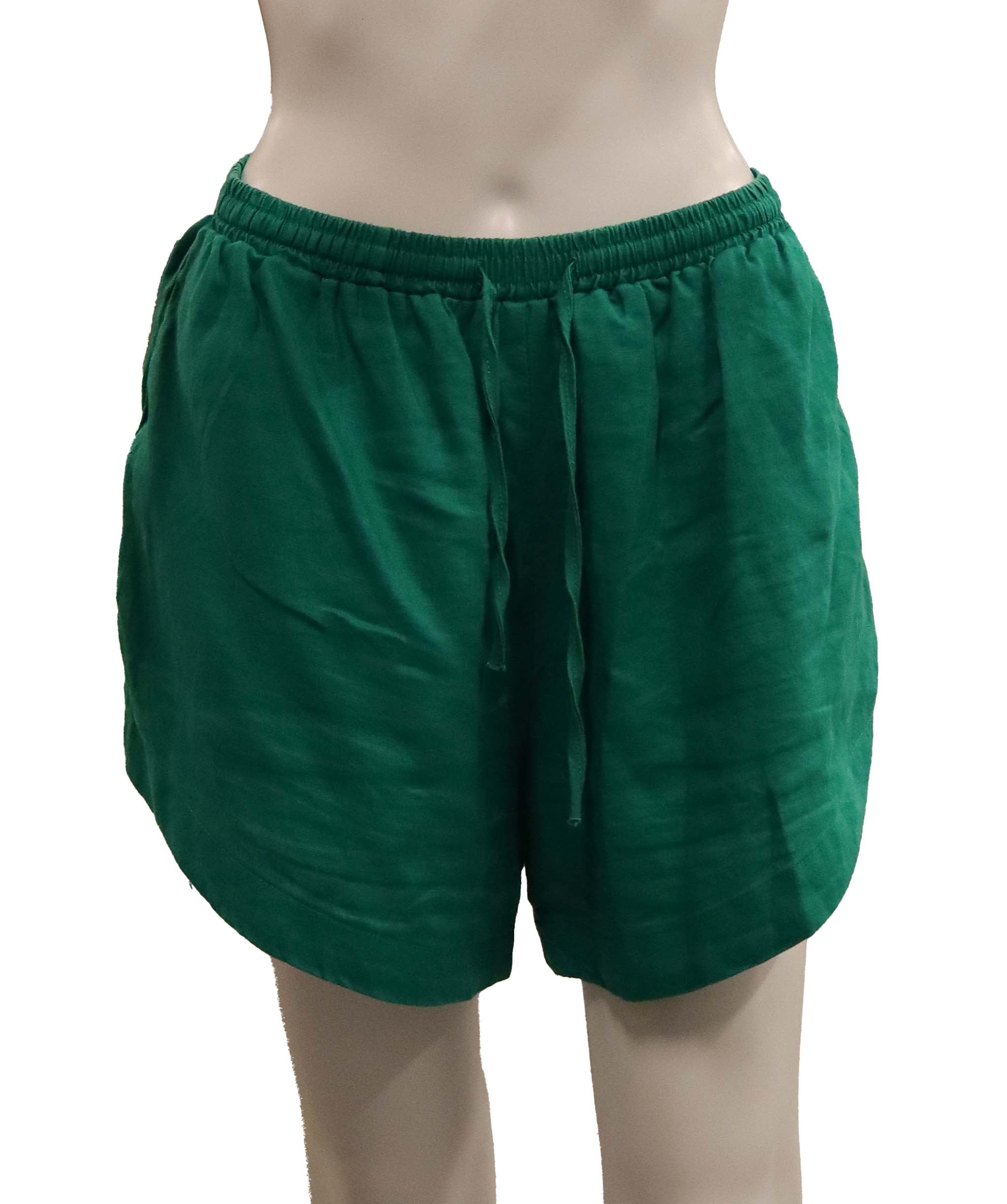 Luxury Promise L'UST LABEL Refined Emerald Green Shirt & Shorts Medium size DXBCS0731