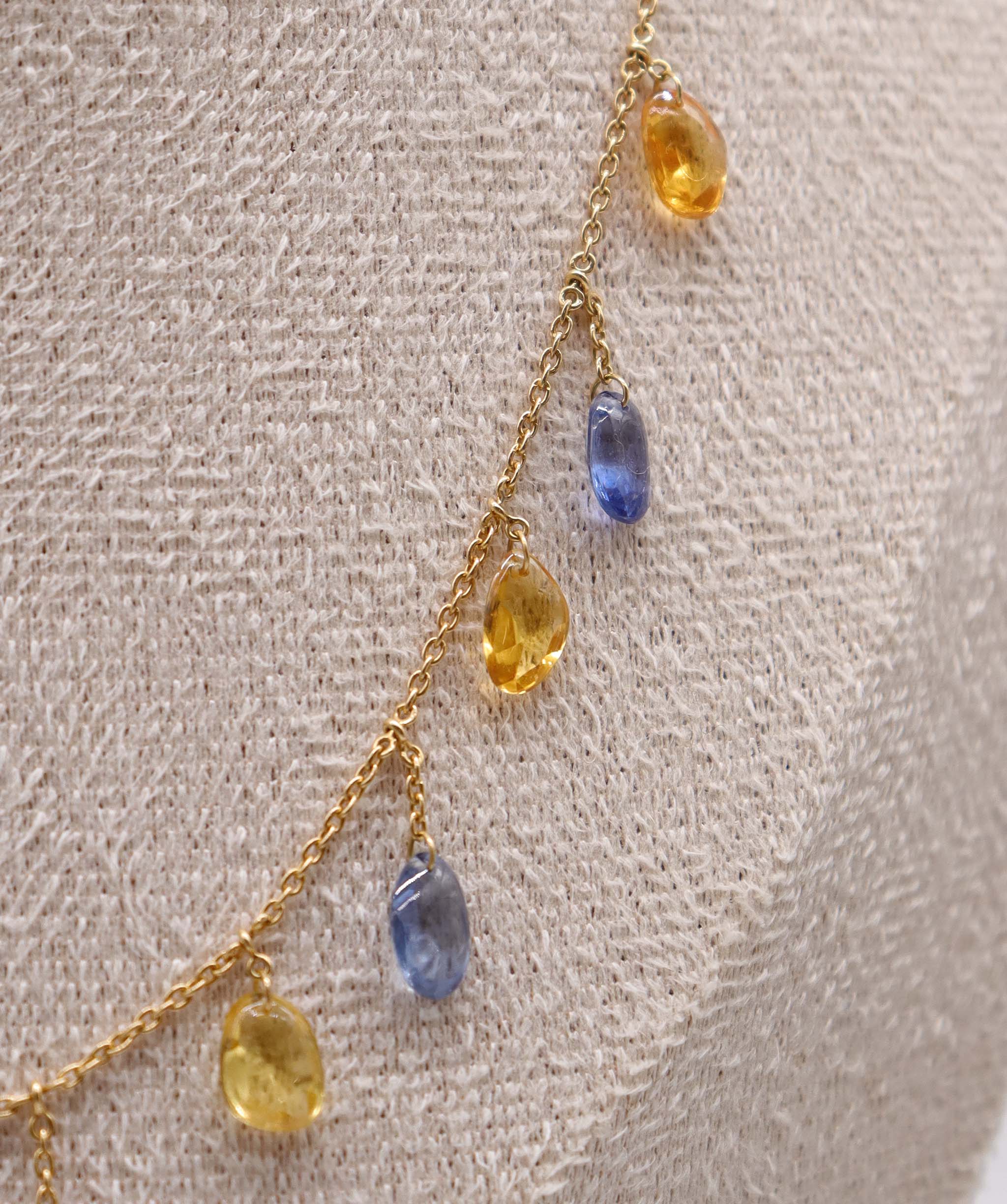 LUXURY PROMISE MIX SAPPHIRE OS NECKLACE C8484