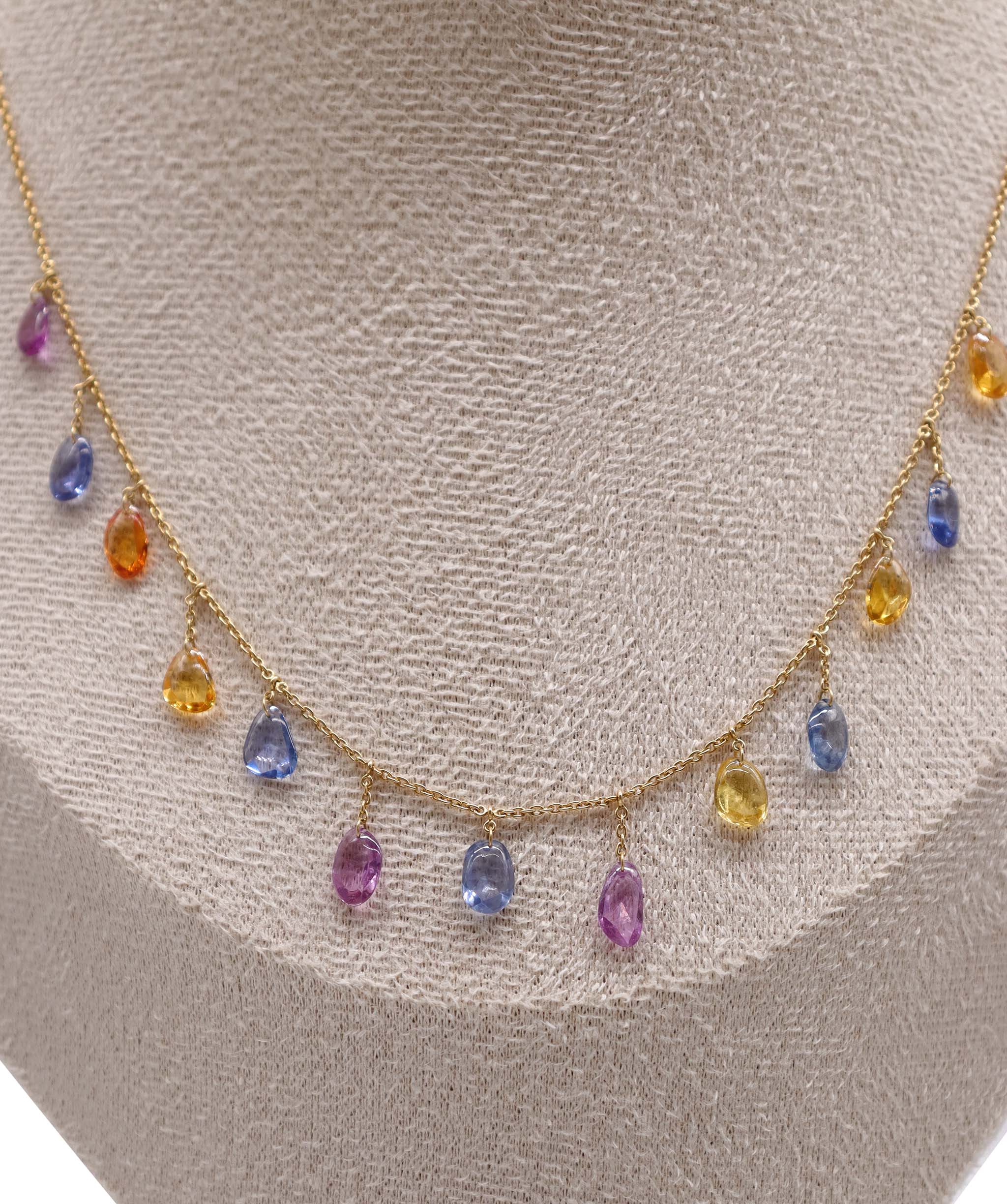 LUXURY PROMISE MIX SAPPHIRE OS NECKLACE C8484