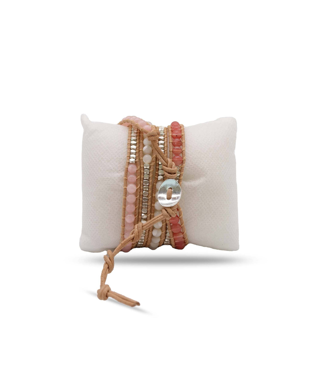 Luxury Promise Moonstone rose quartz Bracelet DXBS6637