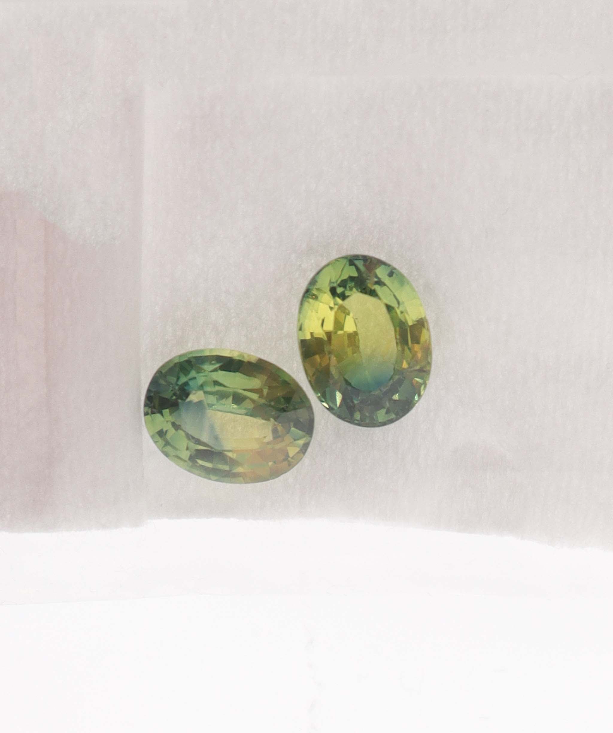Luxury Promise MS 8696 BI COLOUR TEAL SAPP (PAIR) 4.97 NATURAL