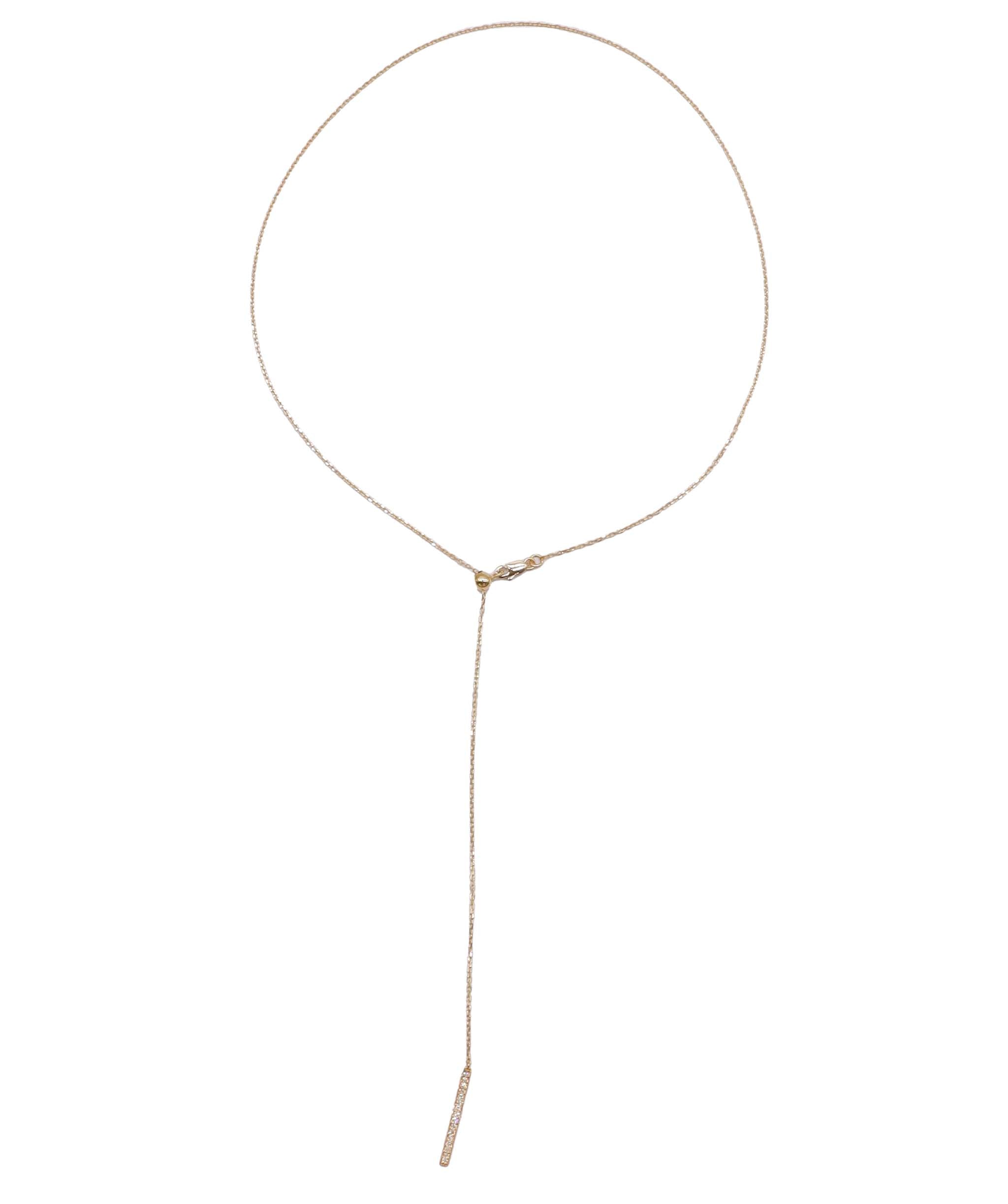 Luxury Promise Necklace Lumiere Line Lariat - YG DXBS5647
