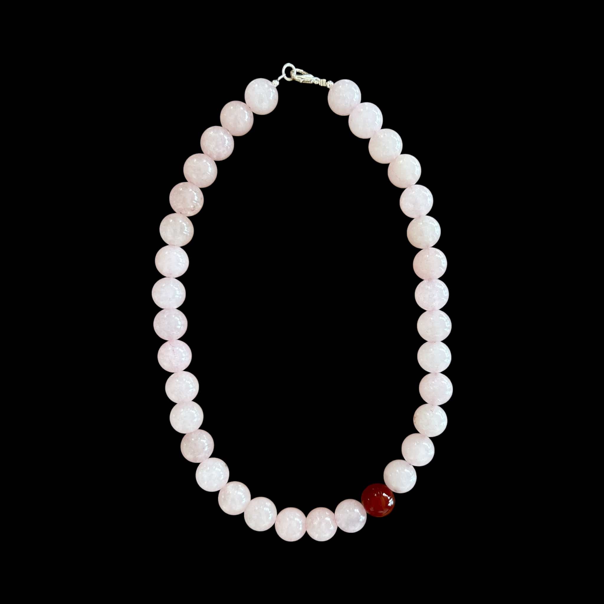 Luxury Promise North Star Necklace: Rose Quartz + Carnelian DXBCS5330