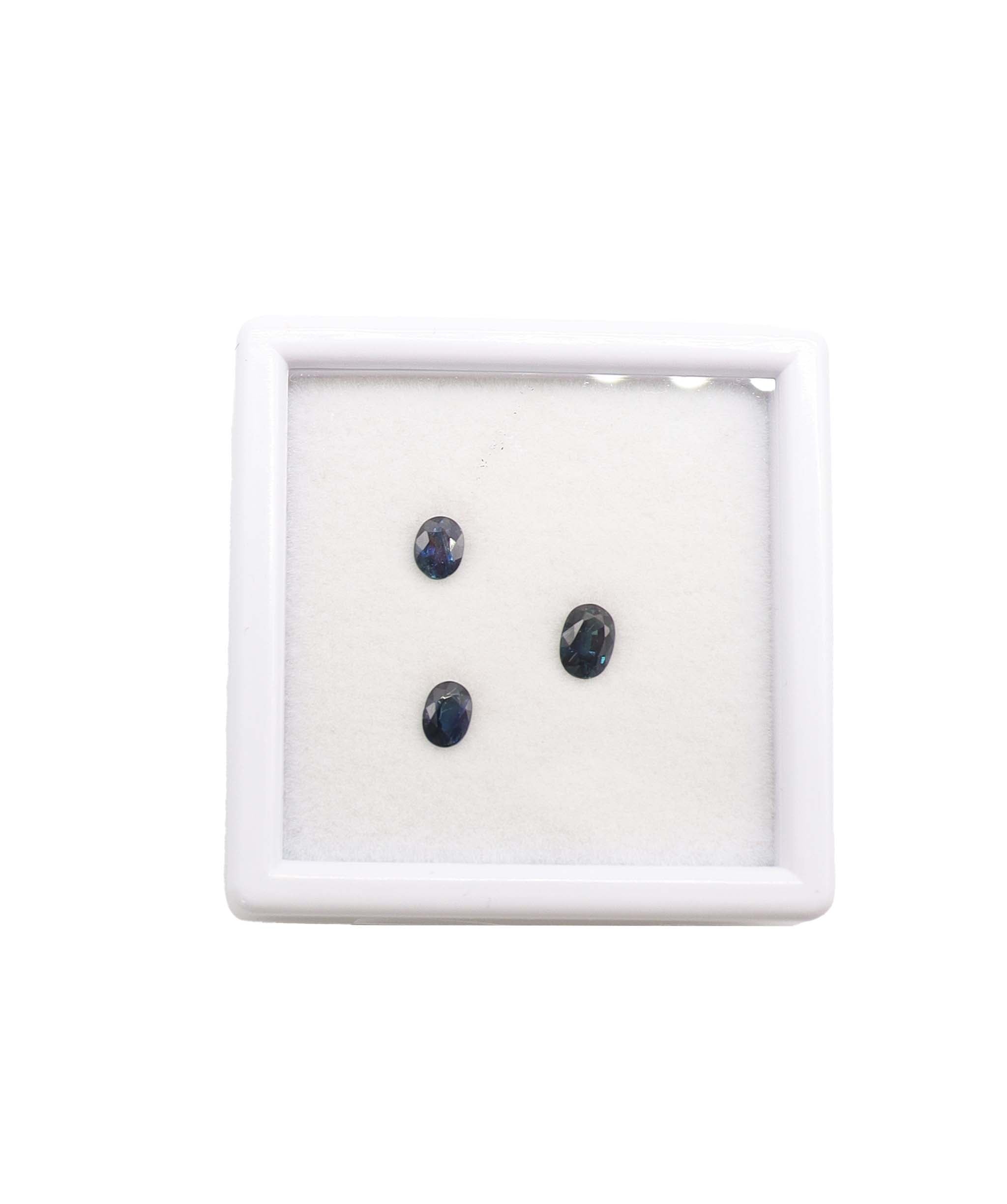 Luxury Promise OVAL BLUE SAPPHIRE Total 0.85 Natural Pack of 3 DXBN0293