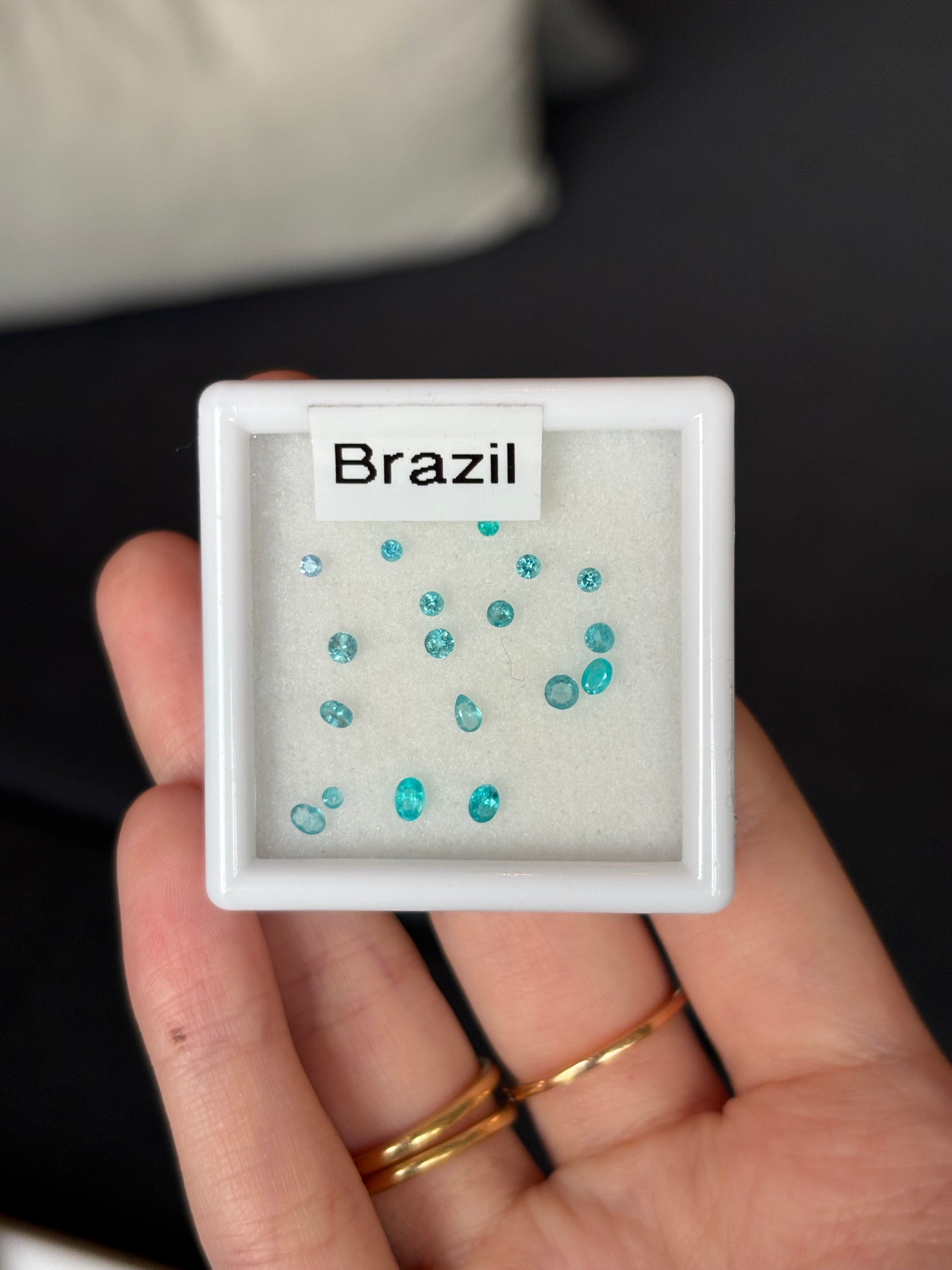Luxury Promise P-17 0.77ct Brazil Paraiba Box DXBCD1519