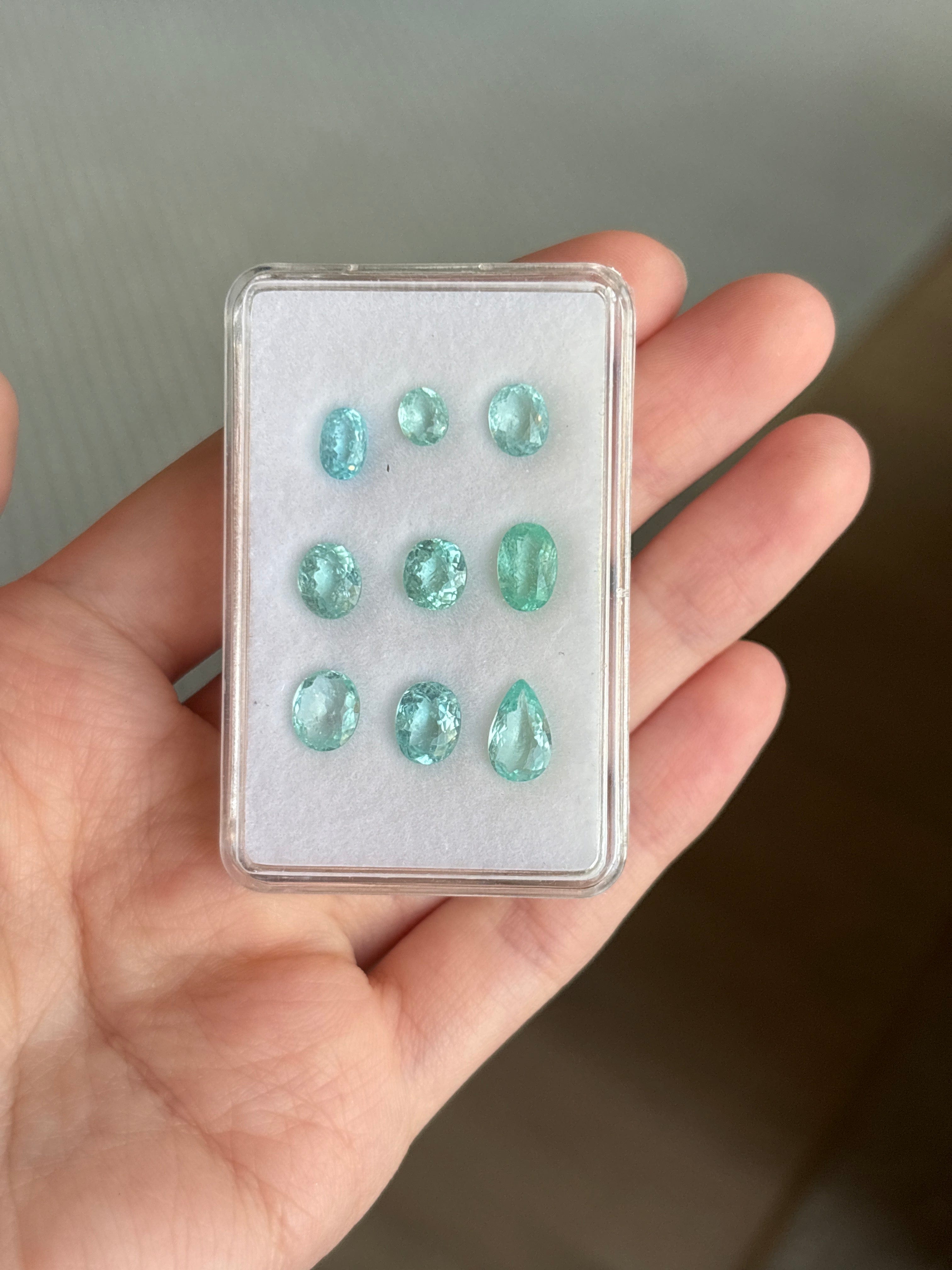 Luxury Promise P-50 8.34ct Paraiba Lot DXBCD1552