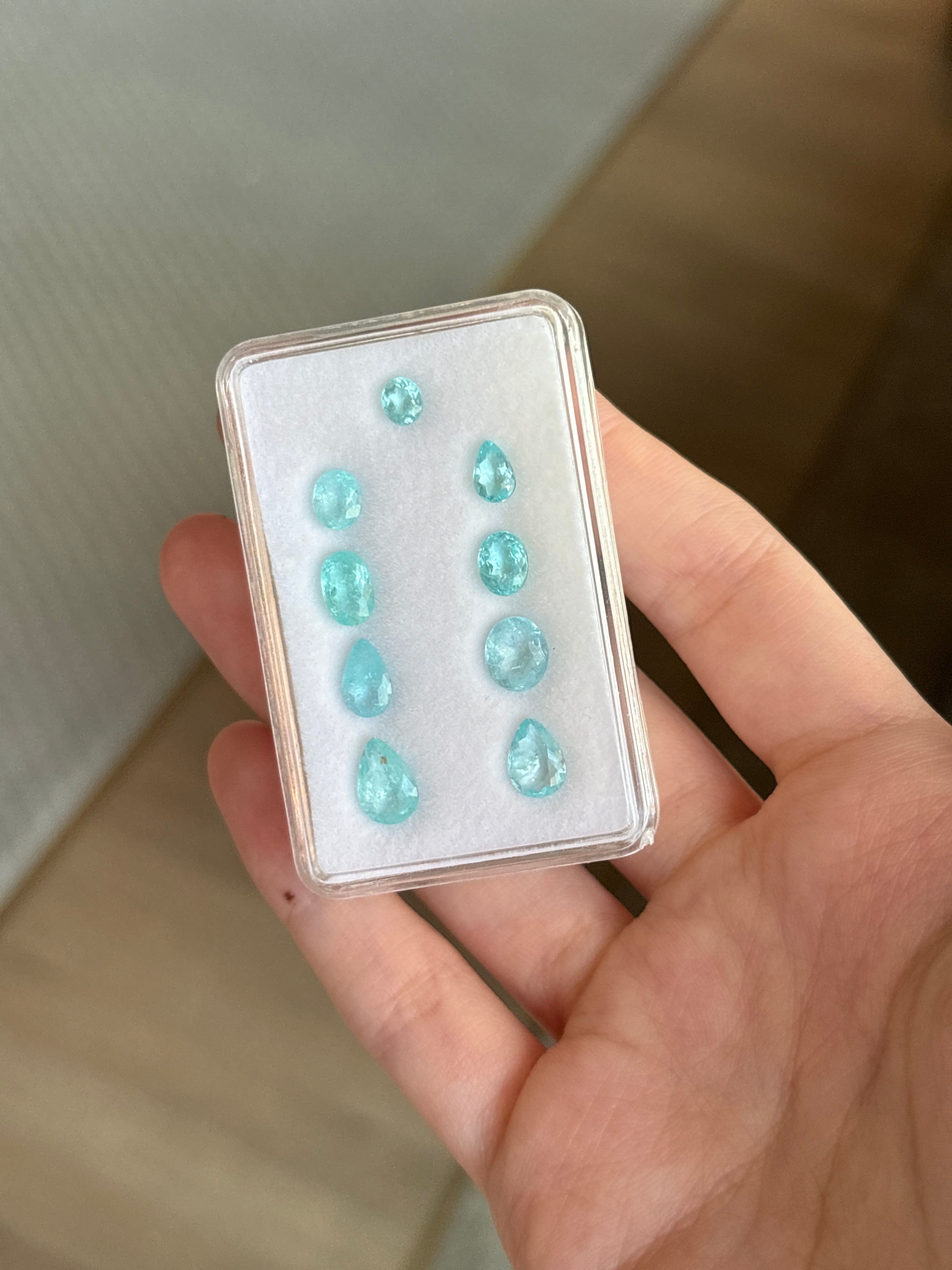 Luxury Promise P-51 7.18ct Paraiba Lot DXBCD1553