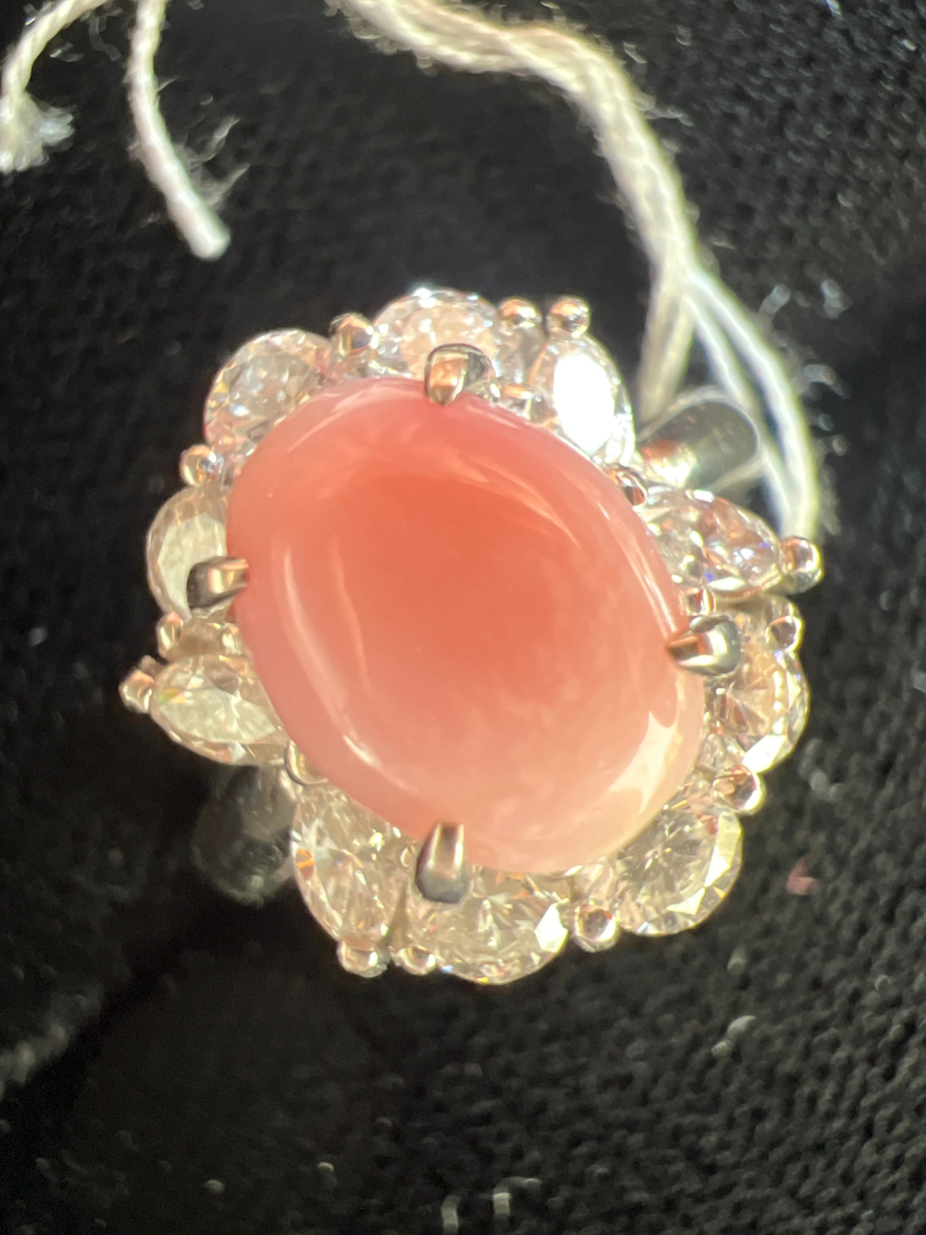 Luxury Promise P900 CONCH PEARL RING KP 2.23 DA 1.02 8.7g 25-35964