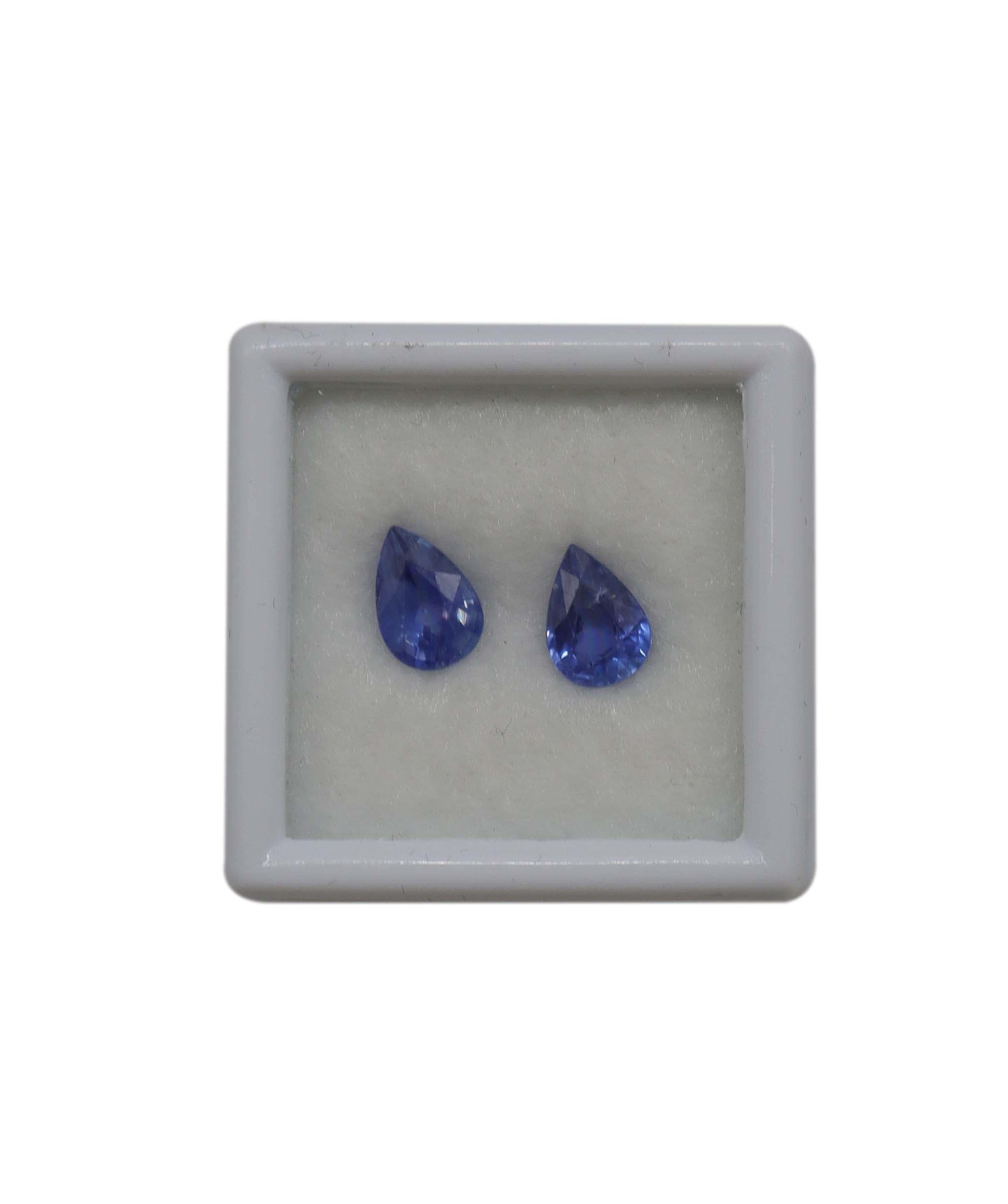 Luxury Promise Pair of Blue Sapphire 1.92ct total MS8630-40