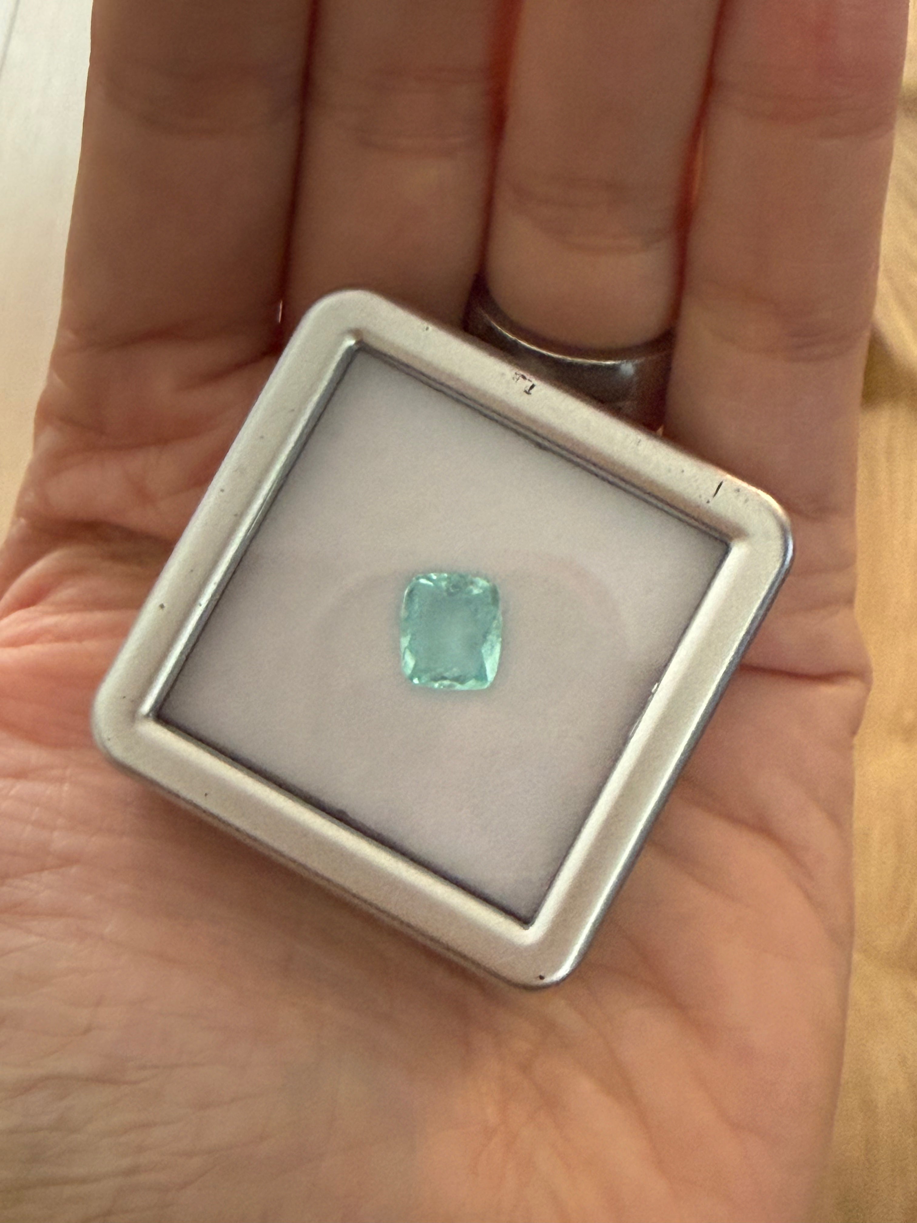 Luxury Promise Paraiba Cushion c2ct DXBCD0370