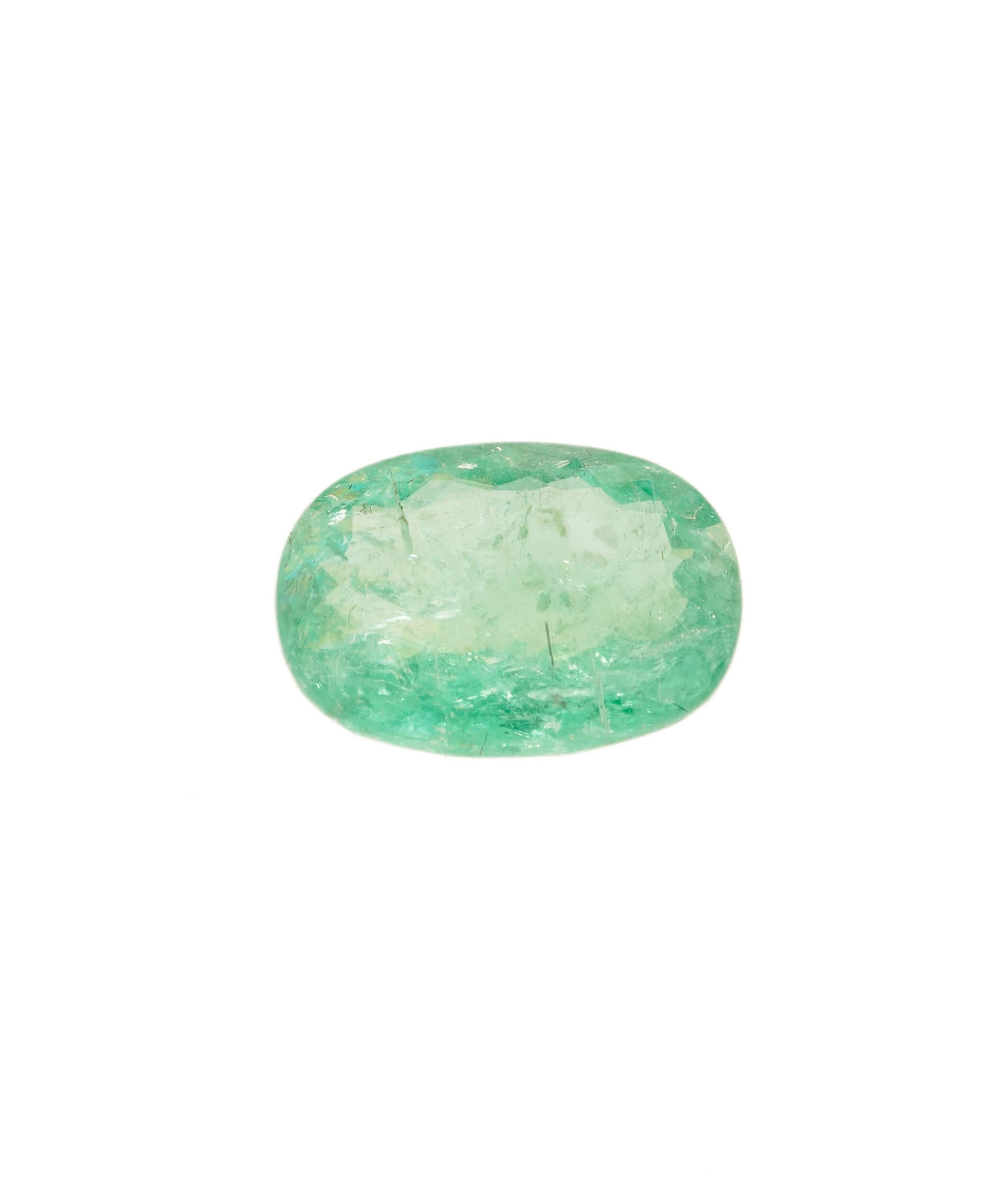 Luxury Promise Paraiba Green Oval 3.04 crt ANC1558