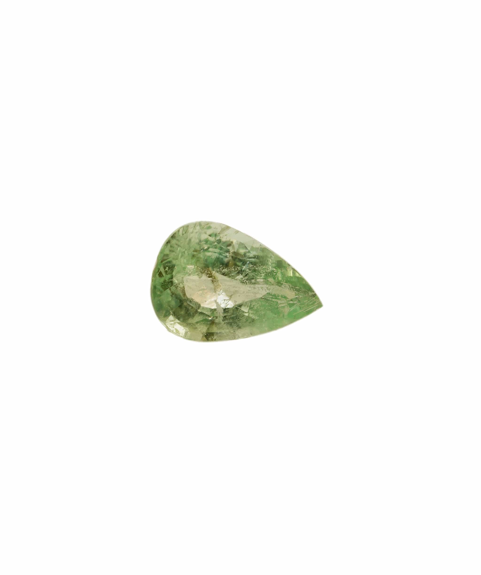 Luxury Promise Paraiba Green Pear 0.76 crt ANC1633