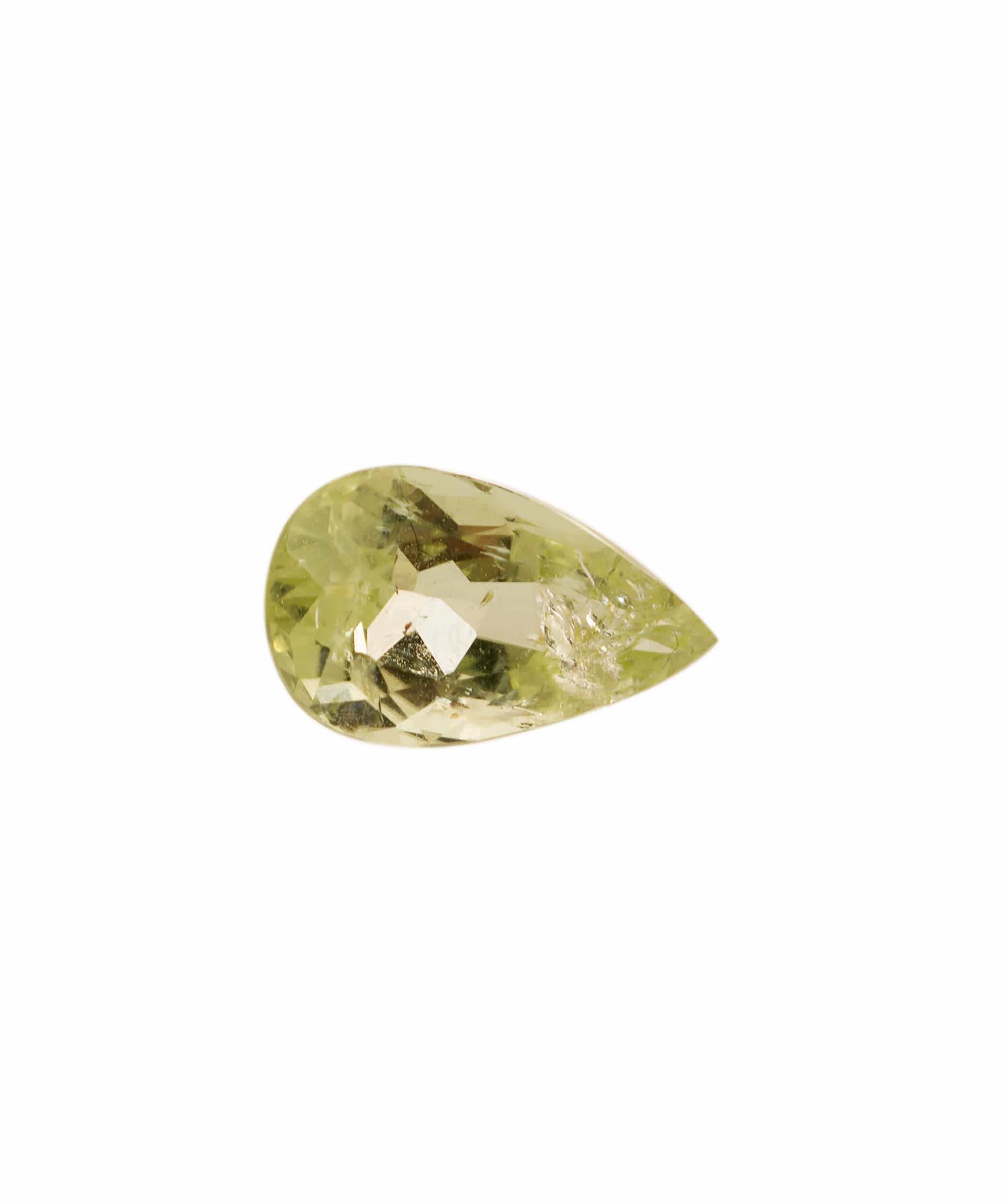 Luxury Promise Paraiba Green Pear 0.89 crt ANC1631