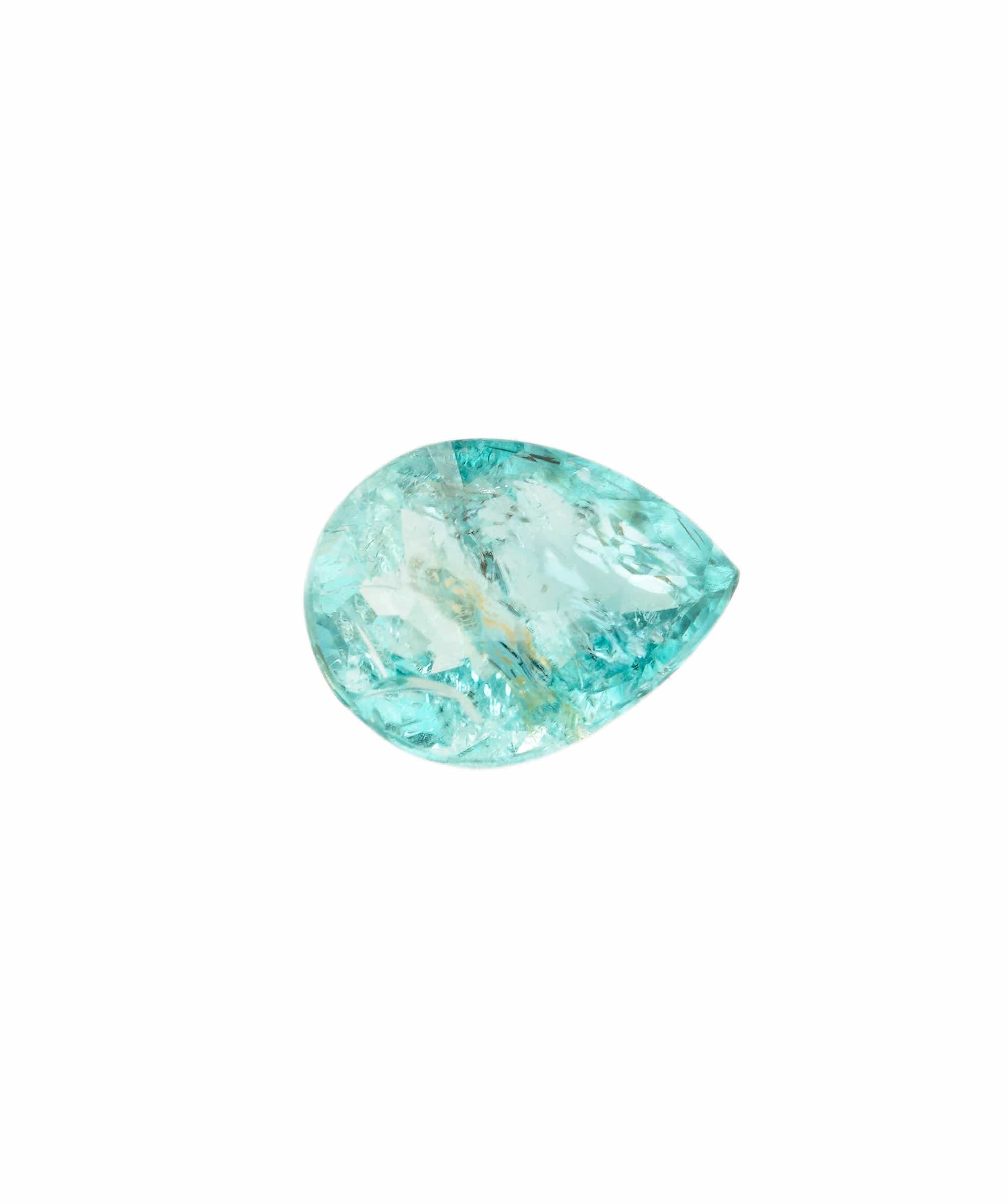 Luxury Promise Paraiba Neon Blue Pear 0.41 crt ANC1594