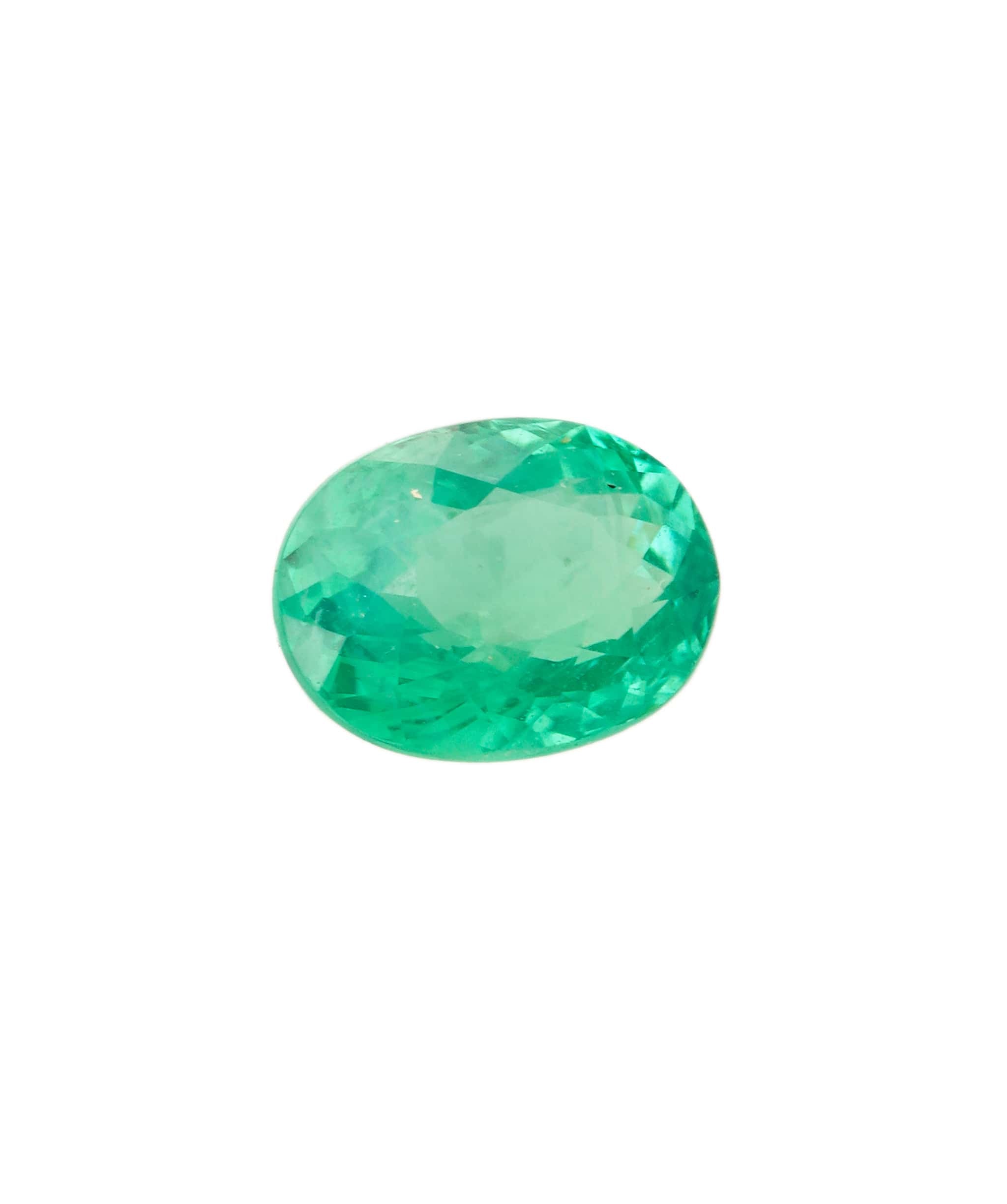 Luxury Promise Paraiba Neon Green Oval 0.56 crt ANC1589