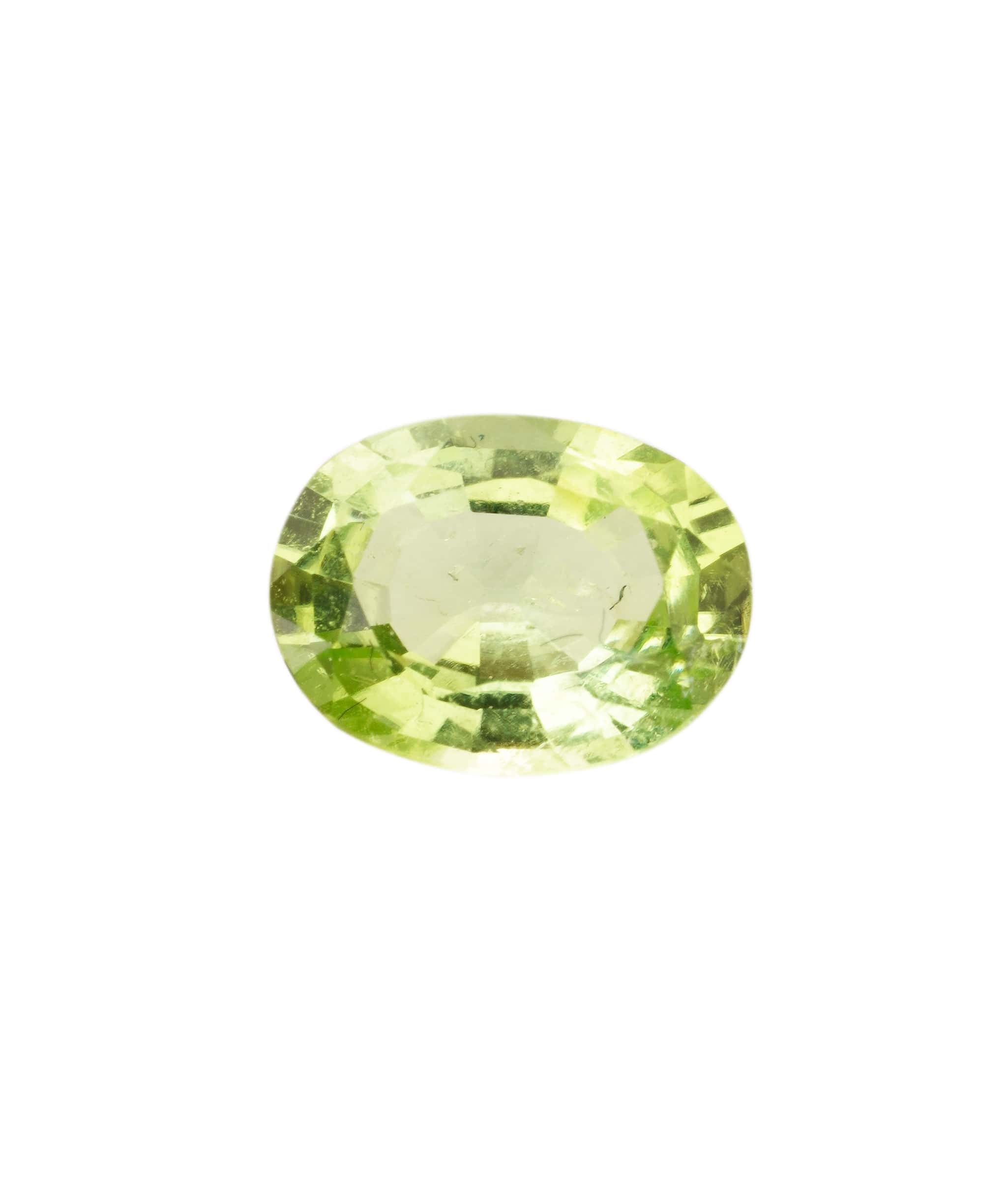 Luxury Promise Paraiba Neon Green Oval 0.67 crt ANC1585