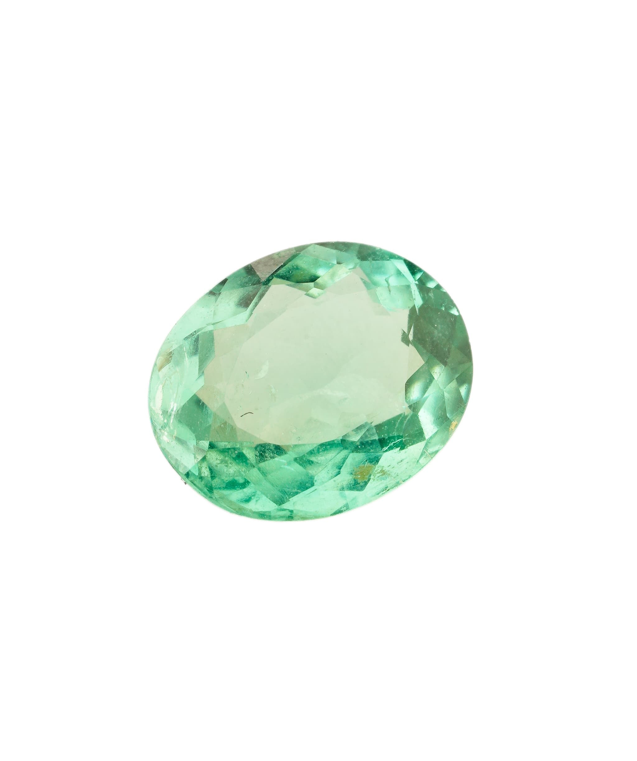 Luxury Promise Paraiba Neon Green Oval 0.87 crt ANC1599