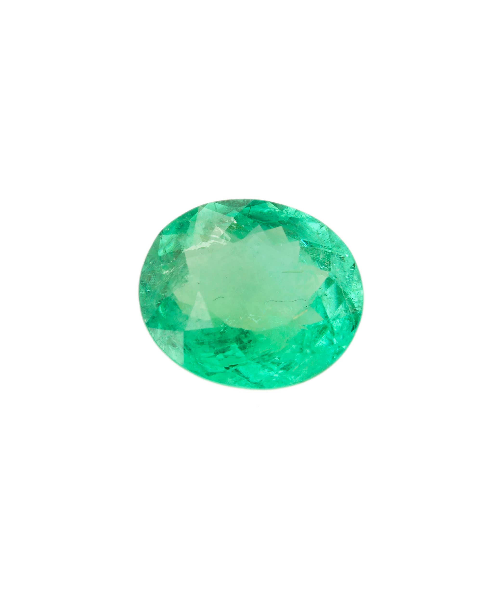 Luxury Promise Paraiba Neon Green Oval 1.03 crt ANC1587