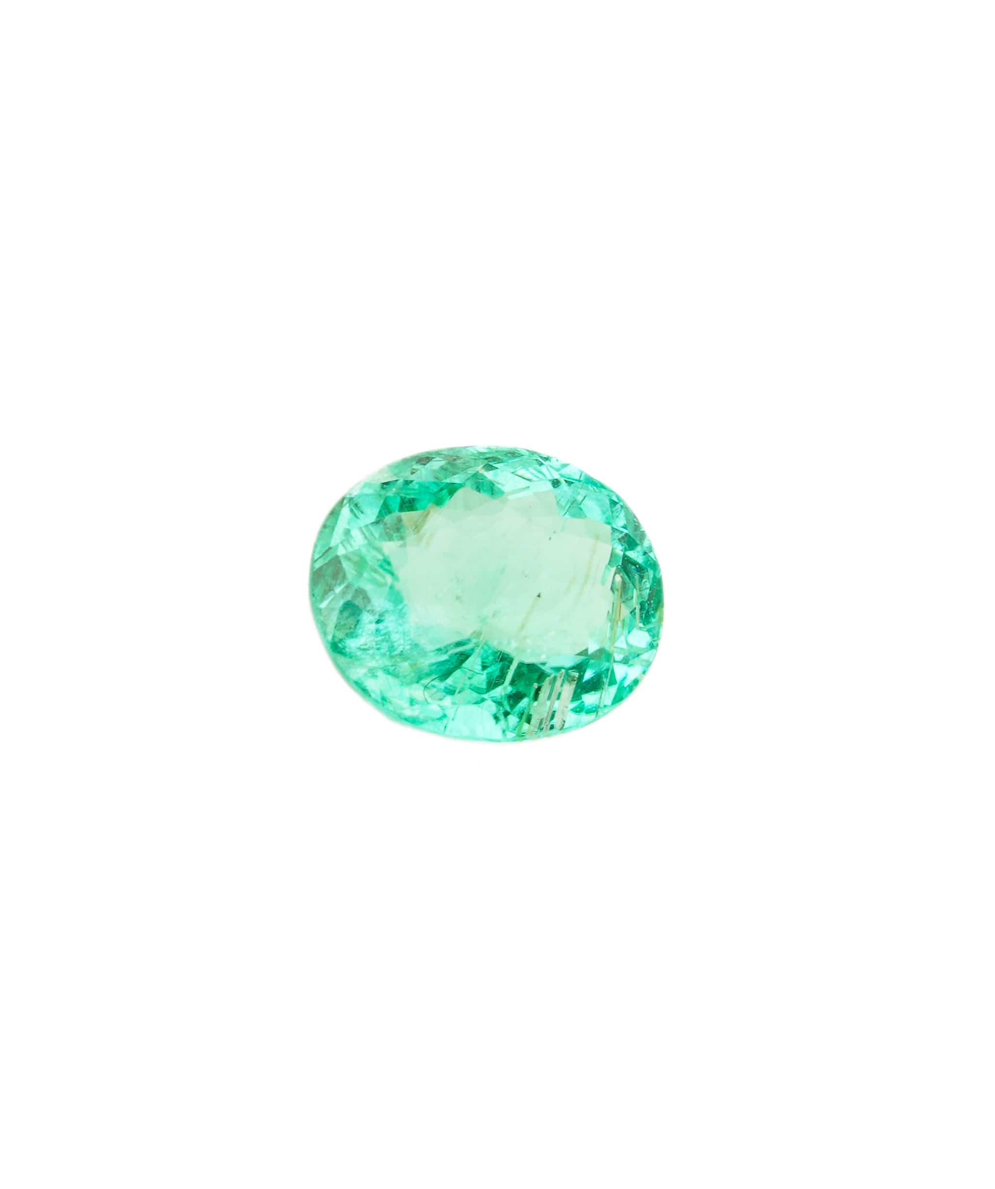 Luxury Promise Paraiba Neon Green Oval 2.32 crt ANC1596