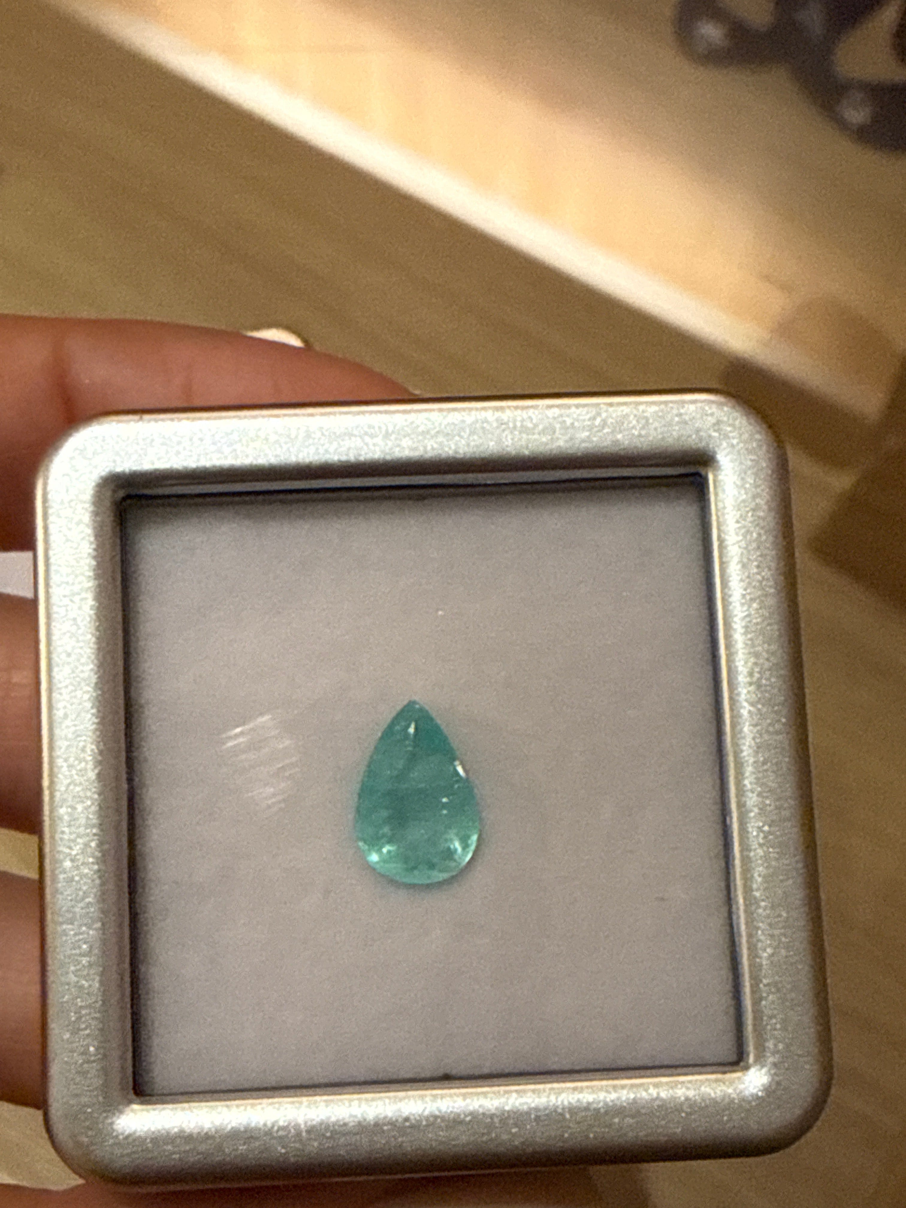 Luxury Promise Paraiba Pear c2ct DXBCD0368