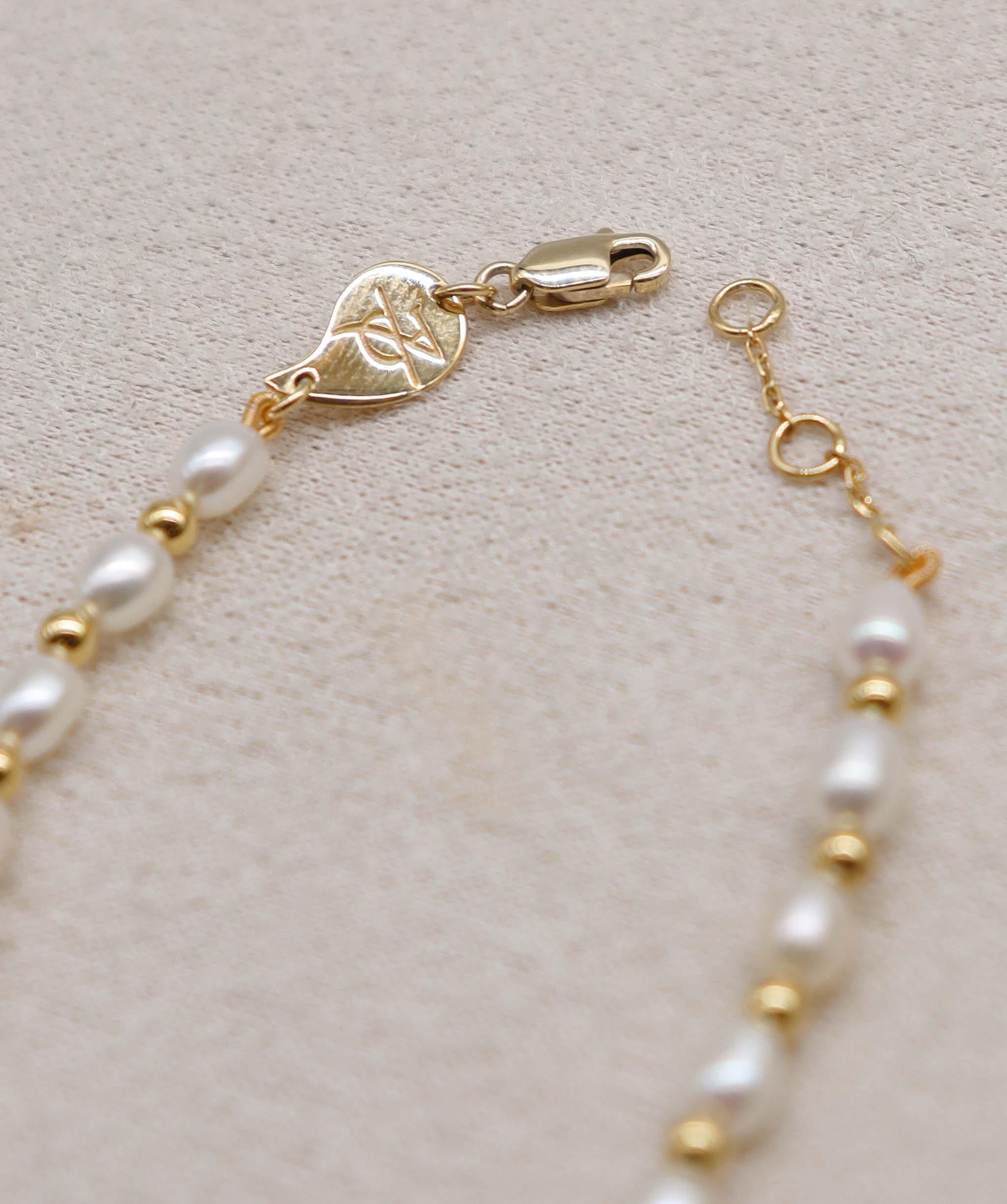 Luxury Promise Pearl Gold Bracelet 18k gold ASC6877