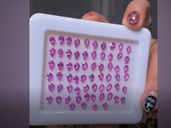 Luxury Promise Pink Sapphire 4x6mm DXBS5826