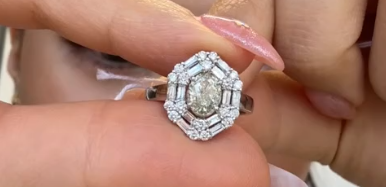 Luxury Promise Pt900 Dial Ring 1.027 0.64 5.8g Other J1114SRDGH